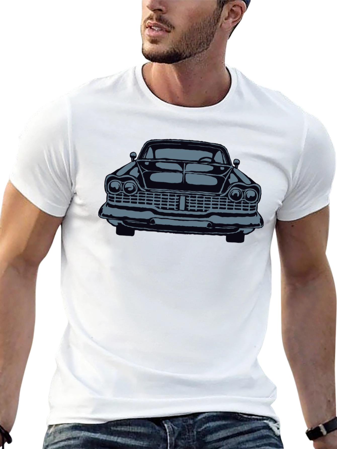 Classic Car Graphic Tee - Black