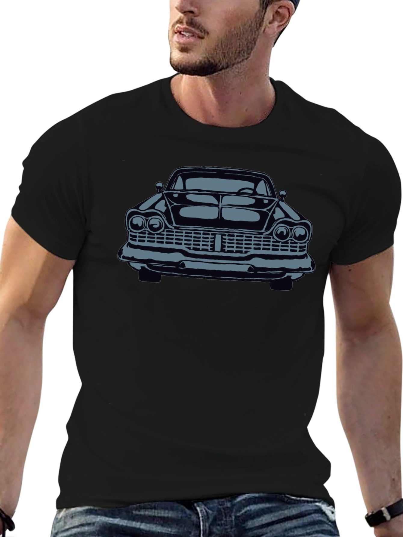 Classic Car Graphic Tee - Black