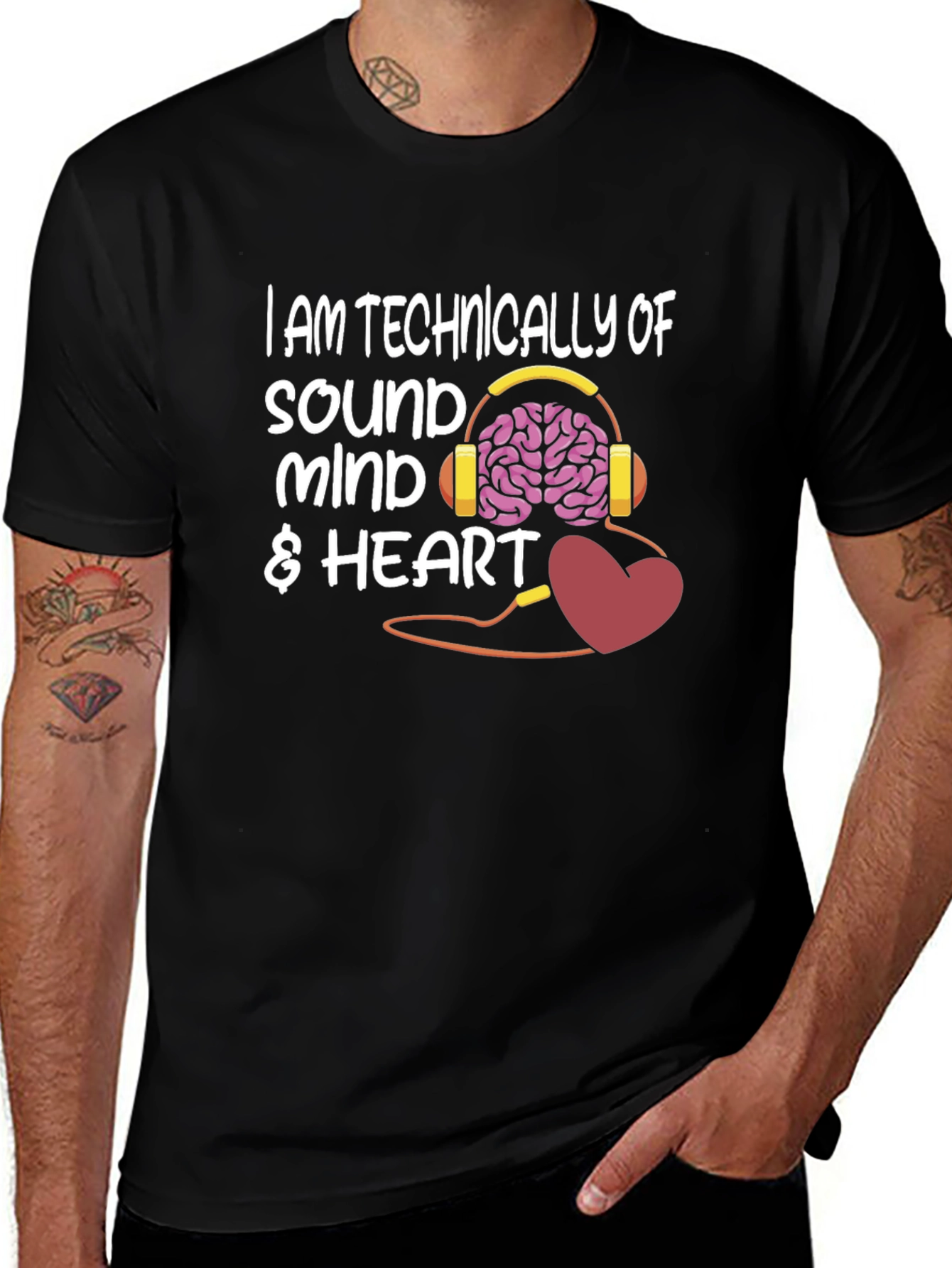 Sound Mind & Heart T-Shirt - Funny Graphic Tee