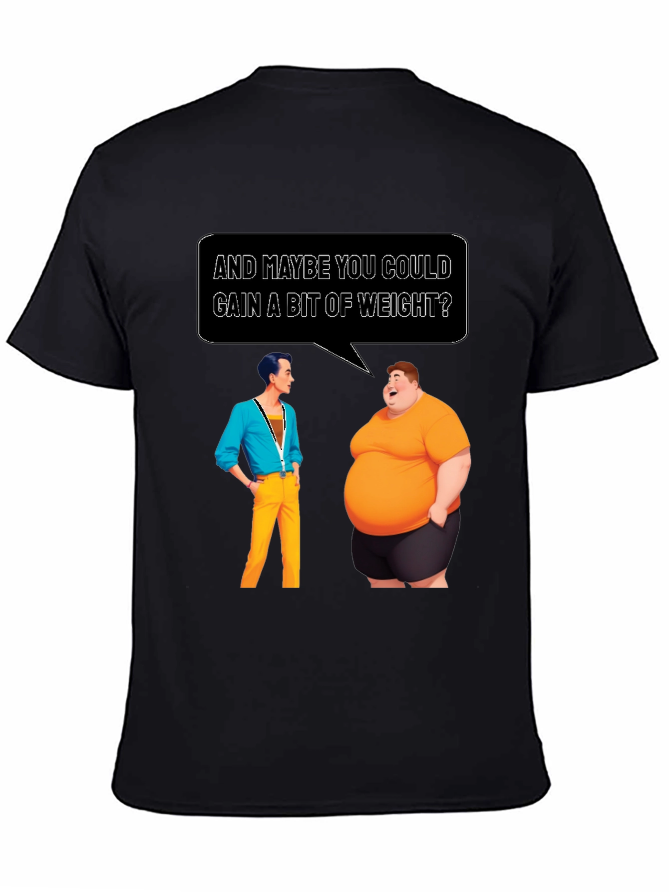 Humorous Weight Gain T-Shirt - Funny Graphic Tee