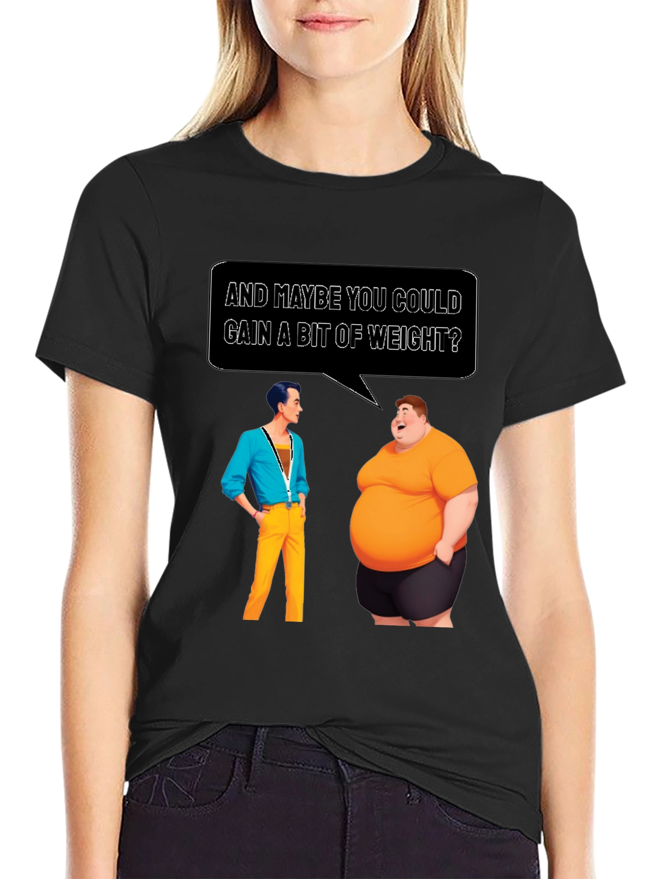 Humorous Weight Gain T-Shirt - Funny Graphic Tee
