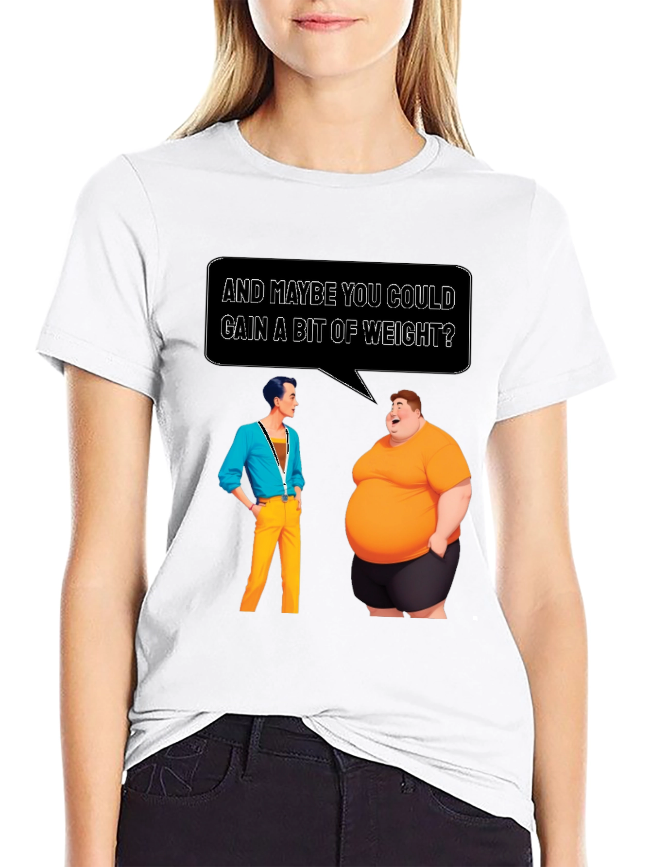 Humorous Weight Gain T-Shirt - Funny Graphic Tee