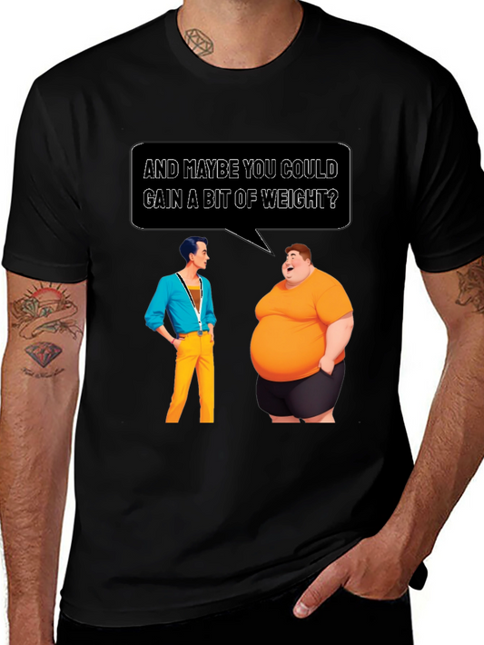 Humorous Weight Gain T-Shirt - Funny Graphic Tee
