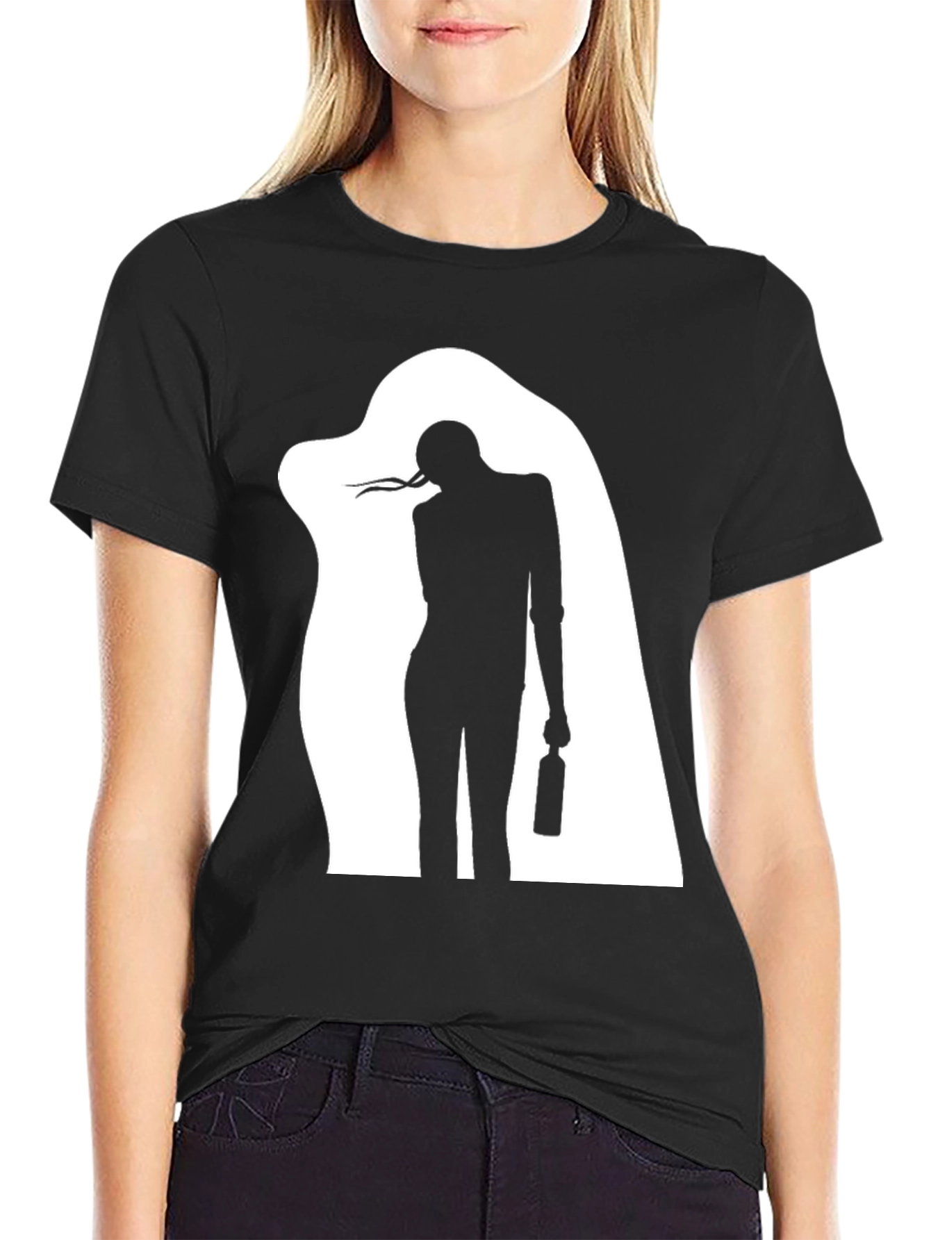 Silhouette Graphic T-Shirt - Trendy Streetwear Tee