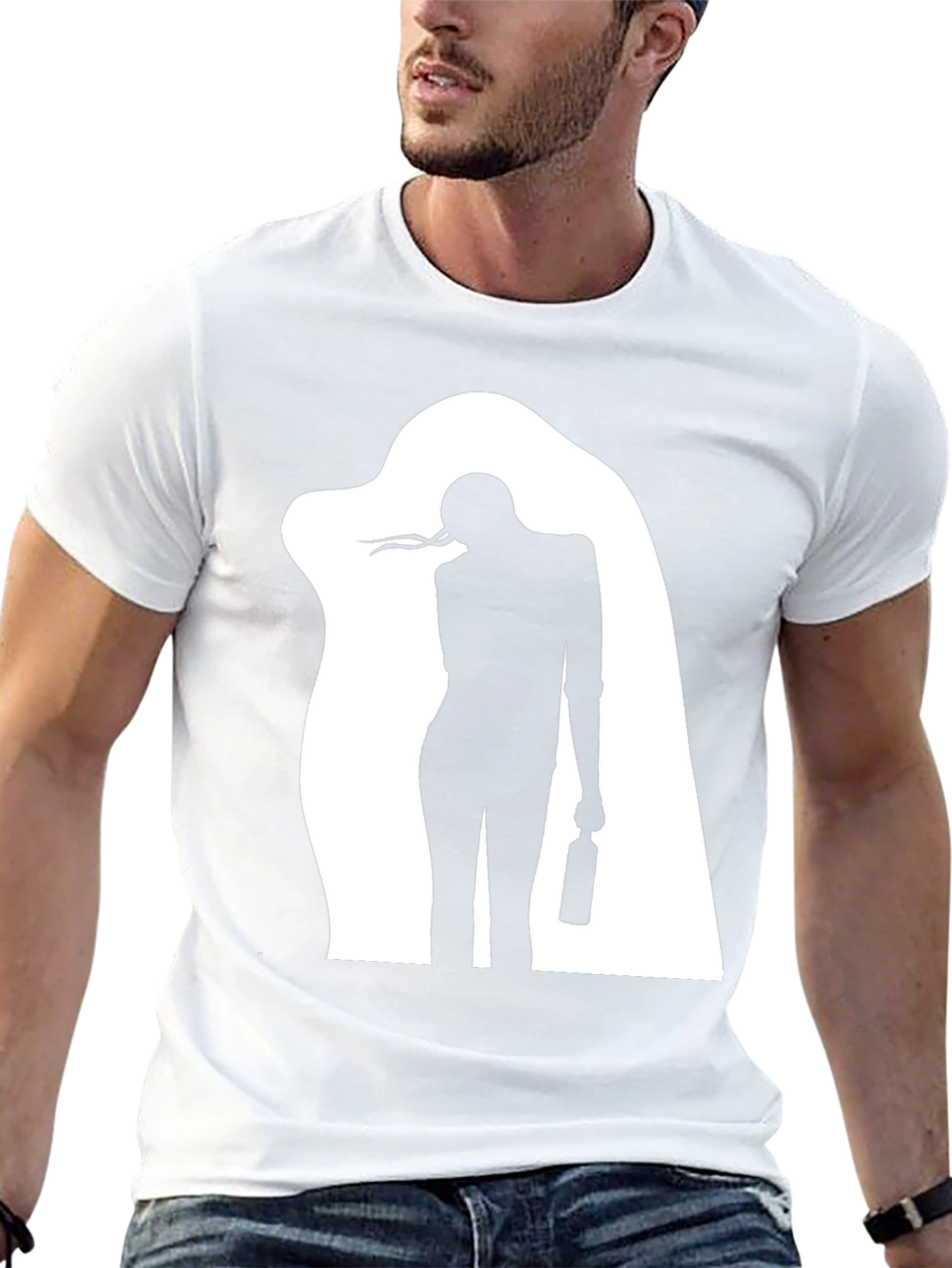 Silhouette Graphic T-Shirt - Trendy Streetwear Tee