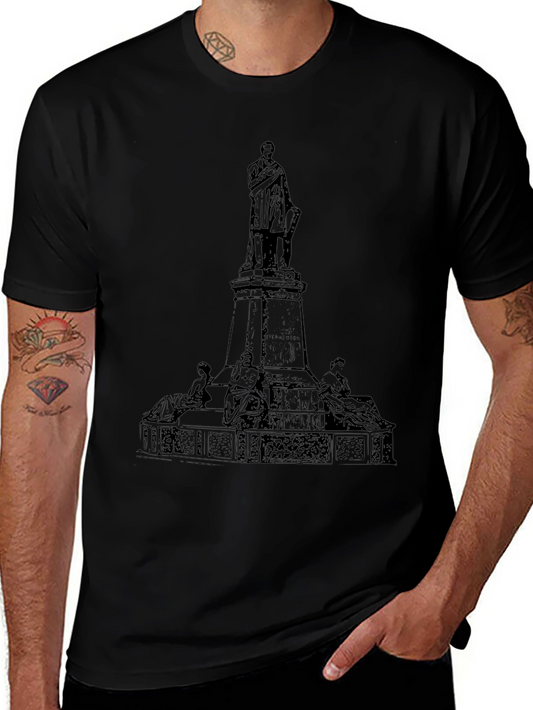 Statue Graphic Tee - Classic Black T-Shirt