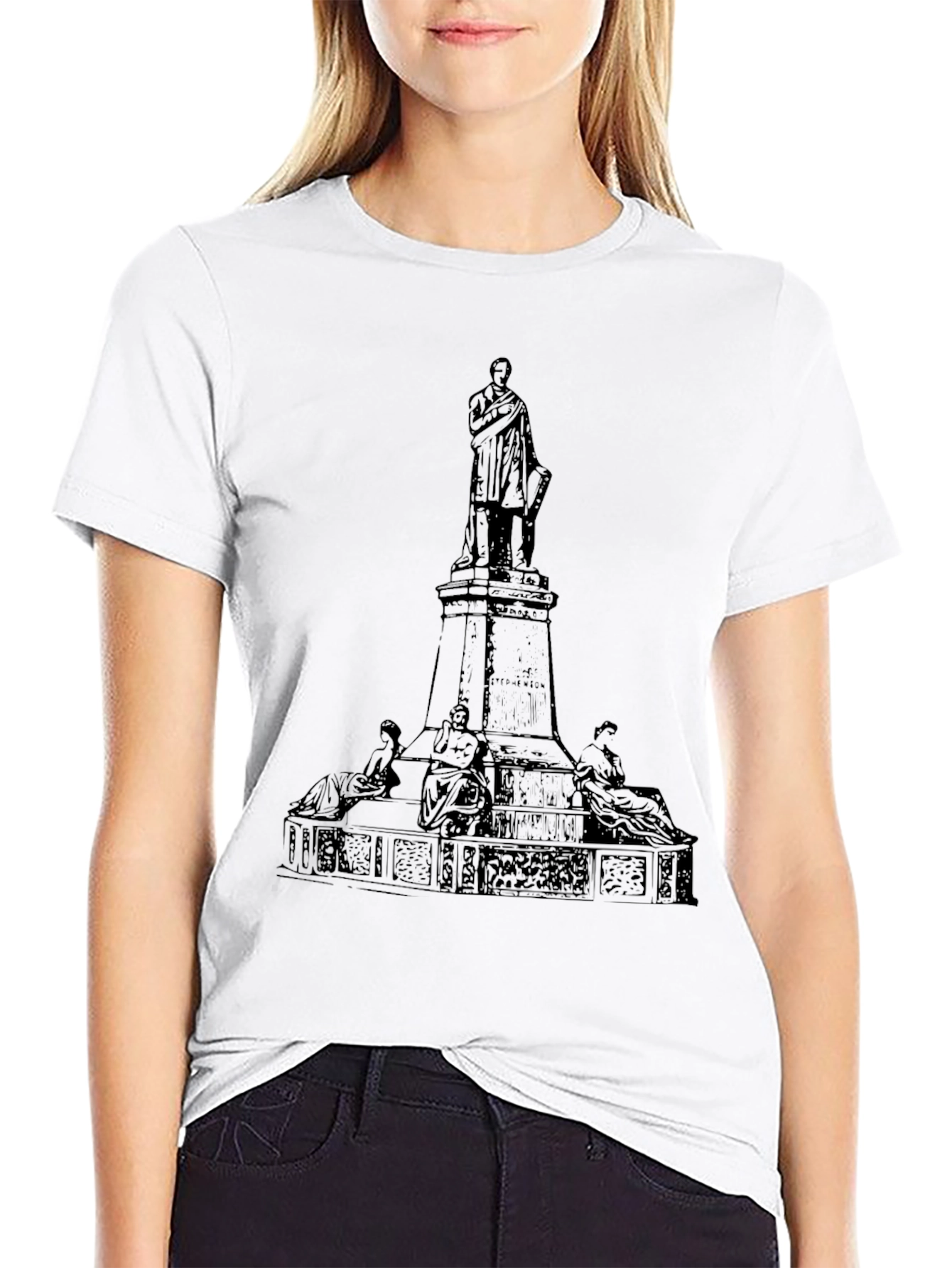 Statue Graphic Tee - Classic Black T-Shirt
