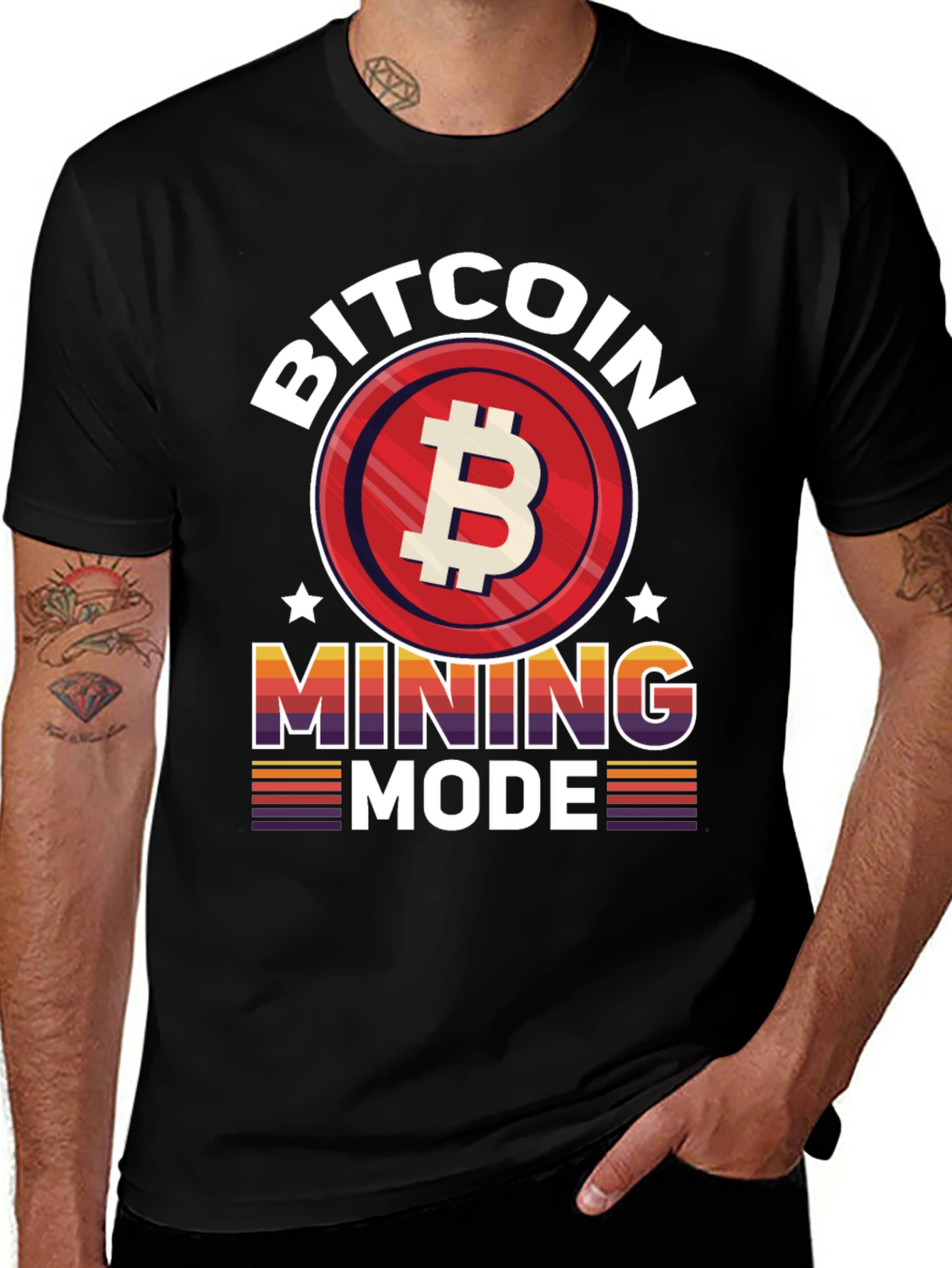 Bitcoin Mining Mode Graphic Tee