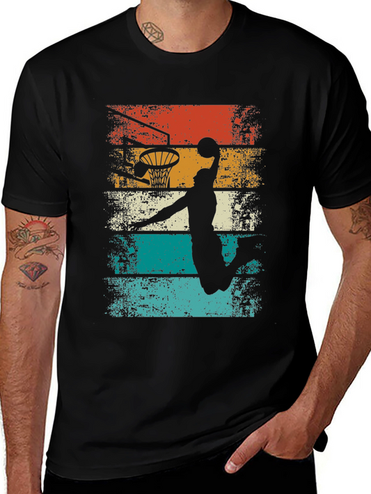 Retro Basketball Dunk T-Shirt