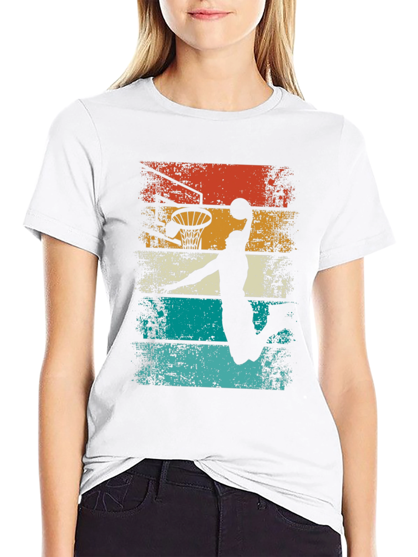 Retro Basketball Dunk T-Shirt