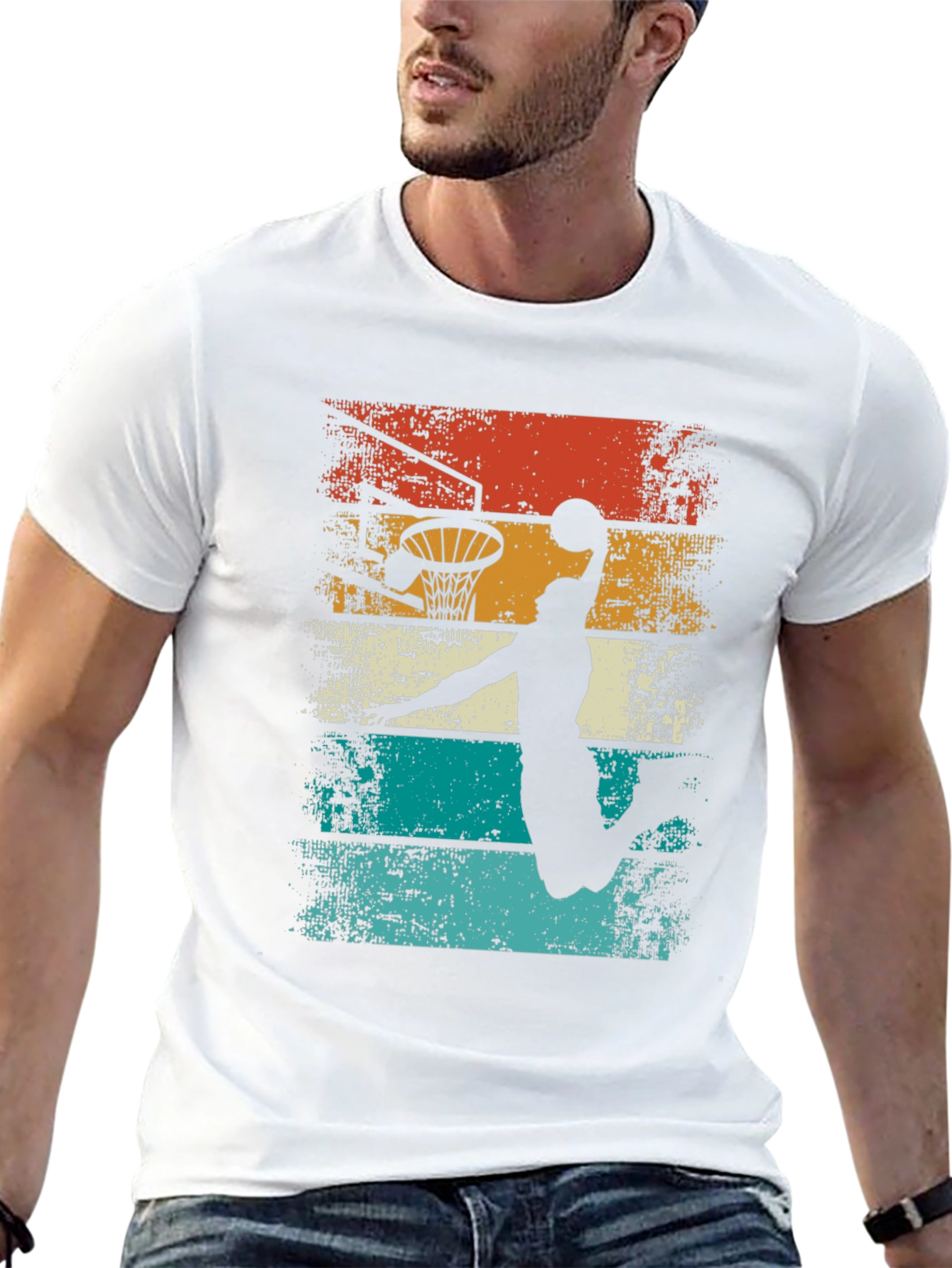 Retro Basketball Dunk T-Shirt