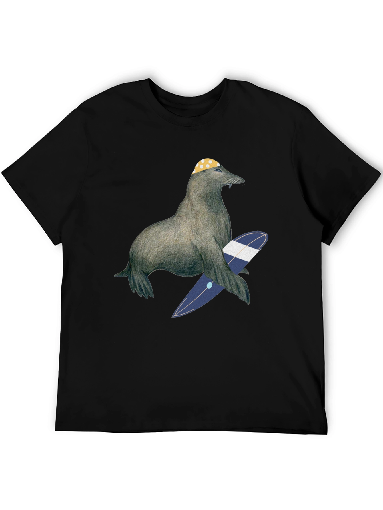 Surfing Seal T-Shirt - Cool Graphic Tee