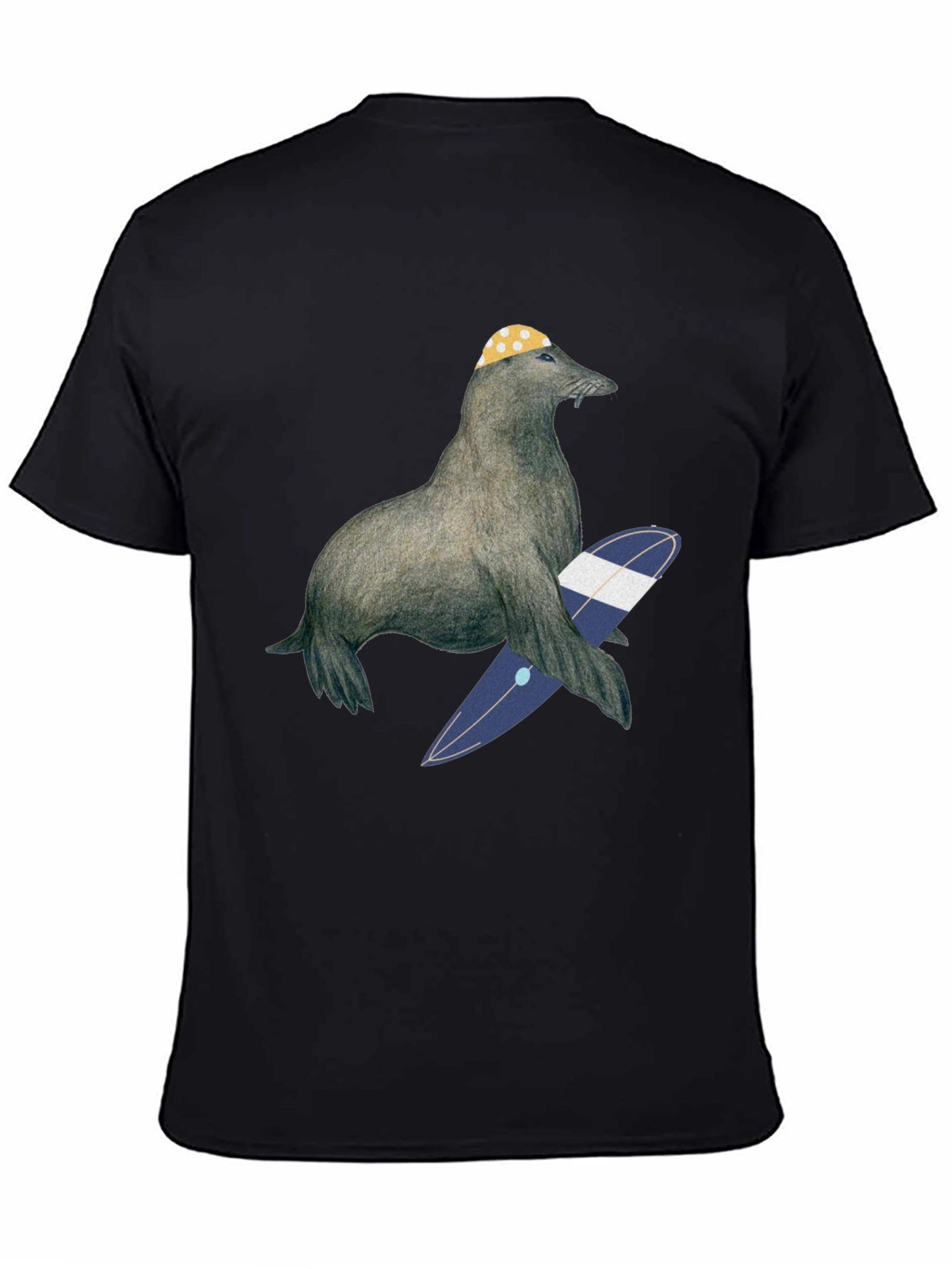 Surfing Seal T-Shirt - Cool Graphic Tee