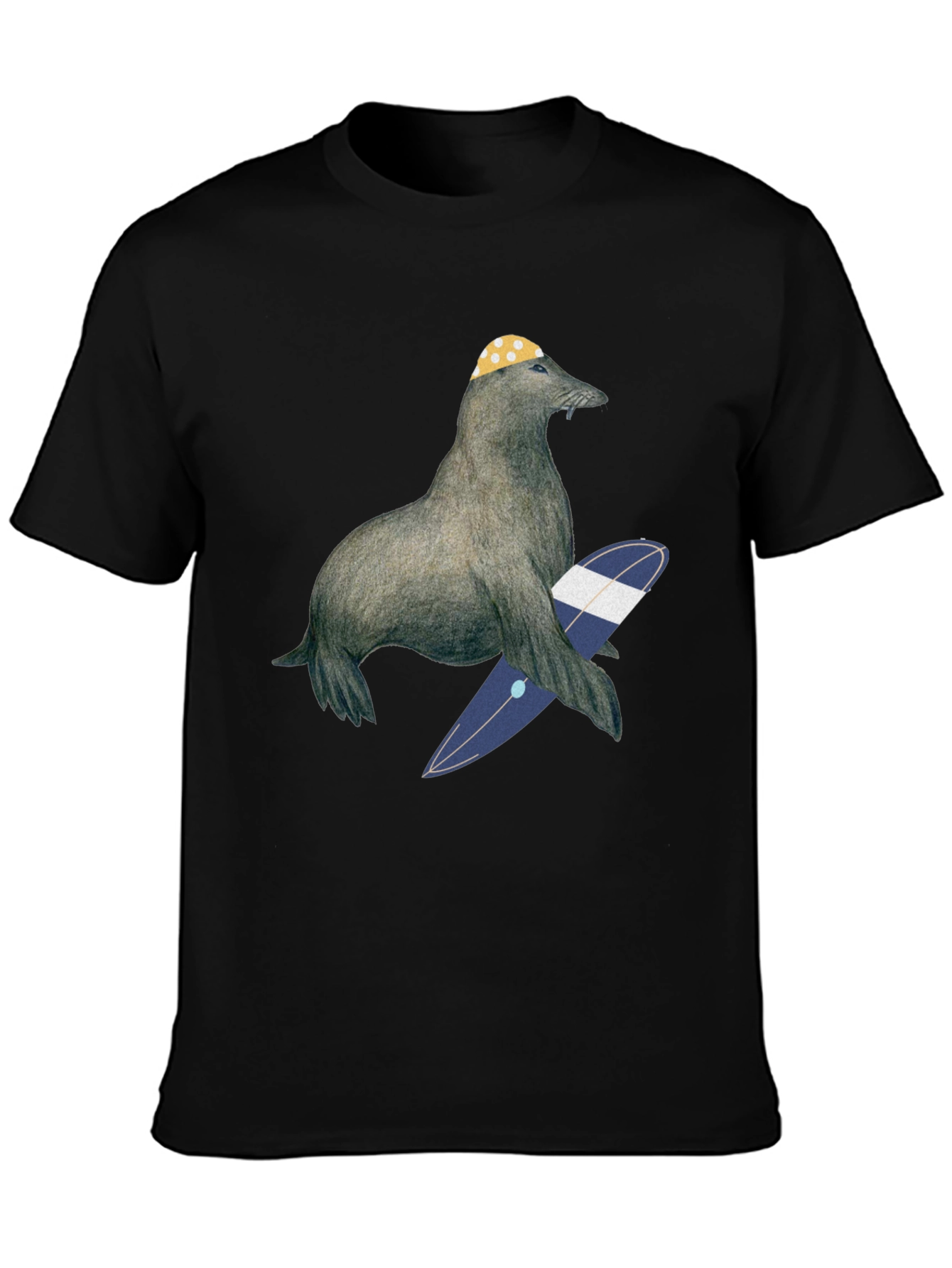 Surfing Seal T-Shirt - Cool Graphic Tee