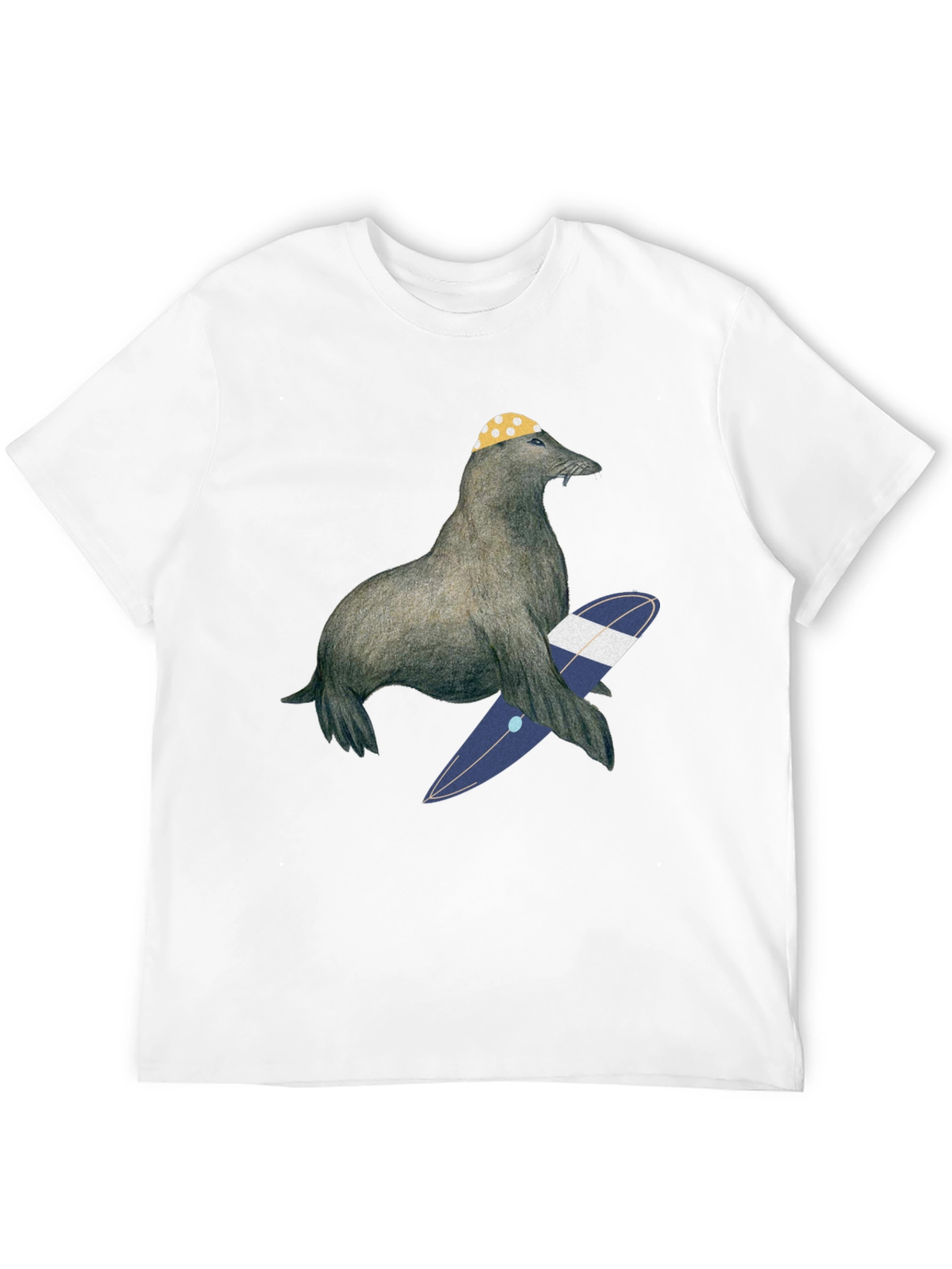Surfing Seal T-Shirt - Cool Graphic Tee