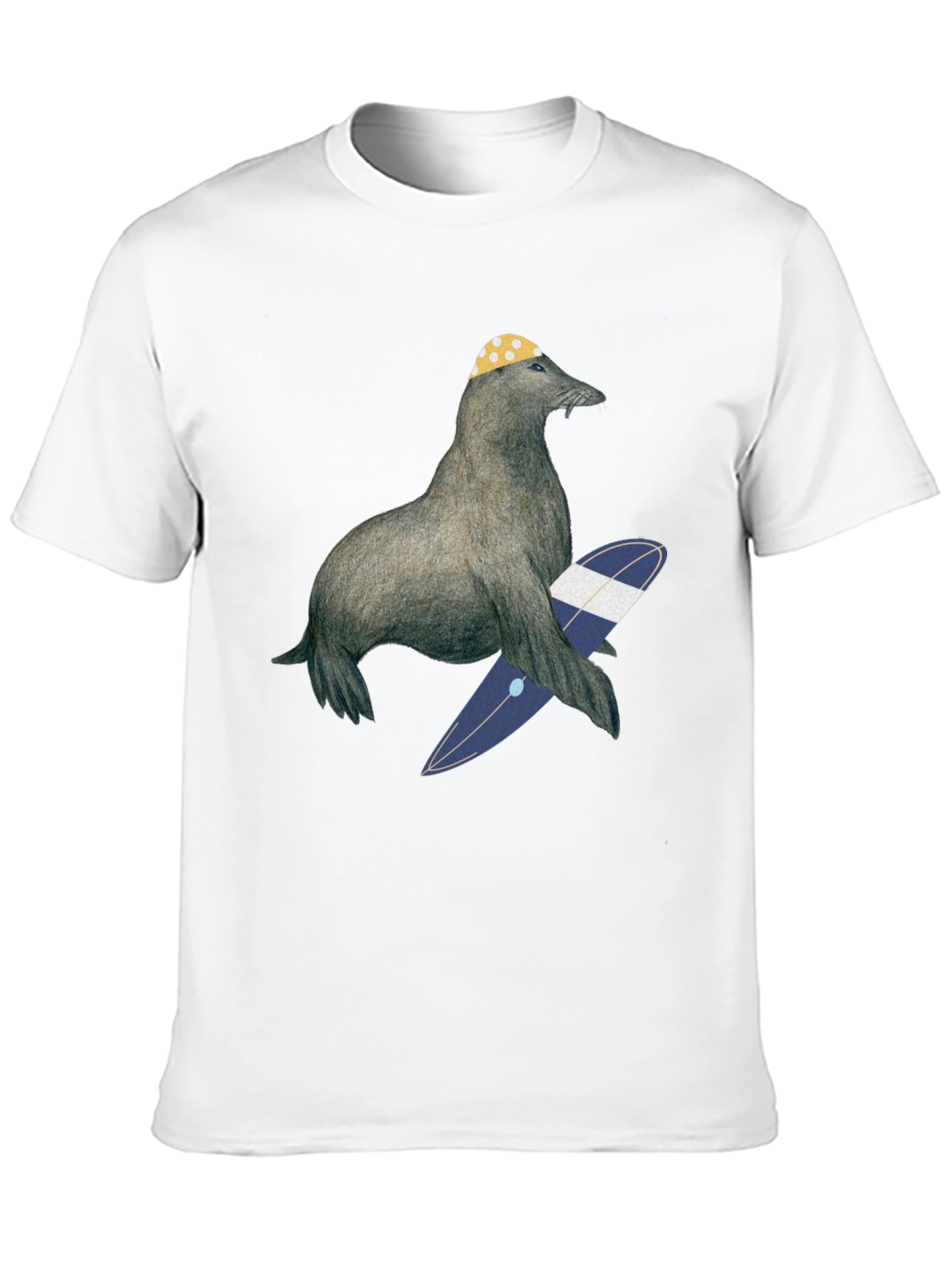 Surfing Seal T-Shirt - Cool Graphic Tee