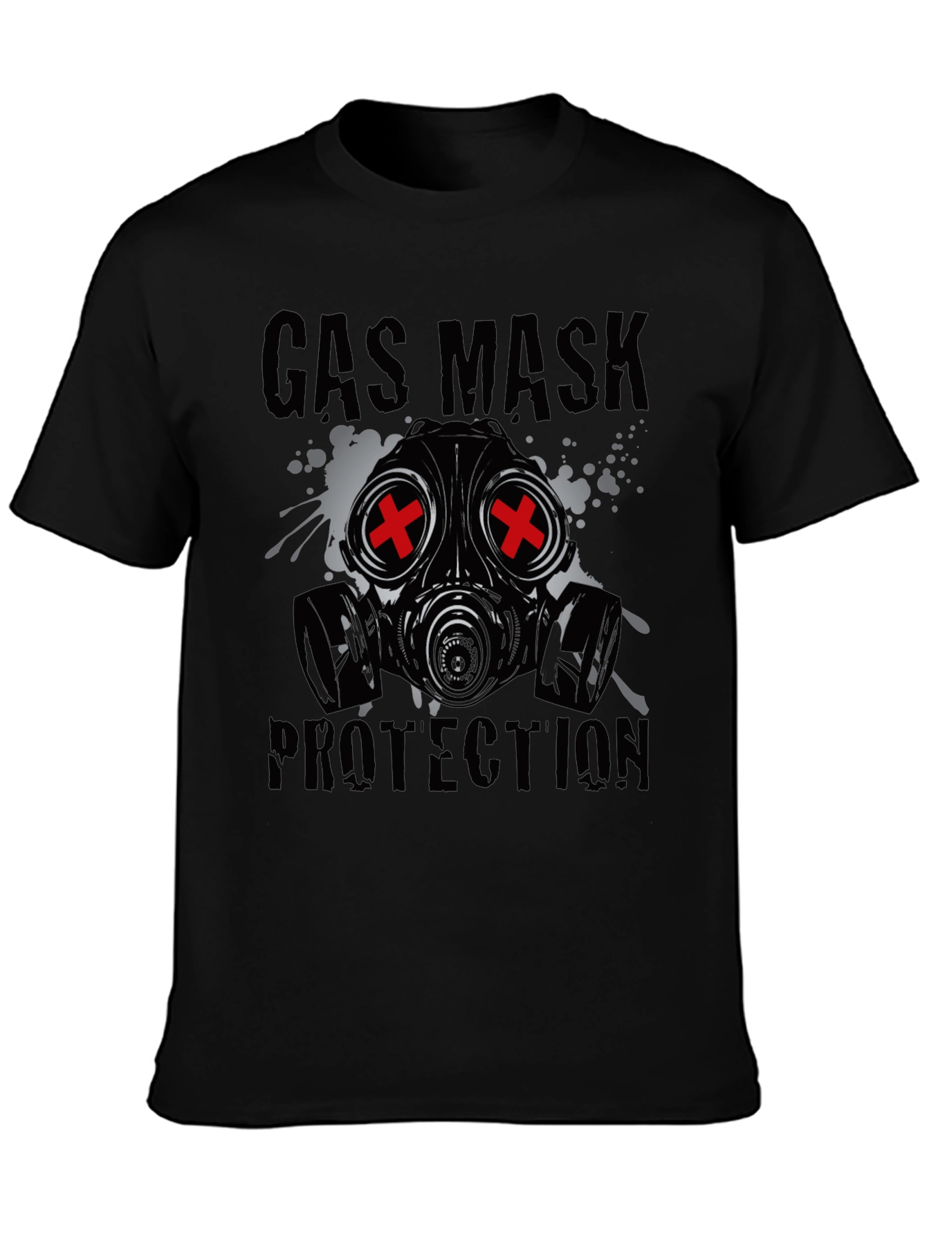 Gas Mask Protection Graphic T-Shirt