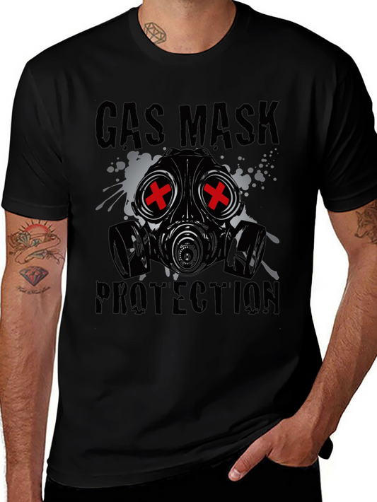 Gas Mask Protection Graphic T-Shirt
