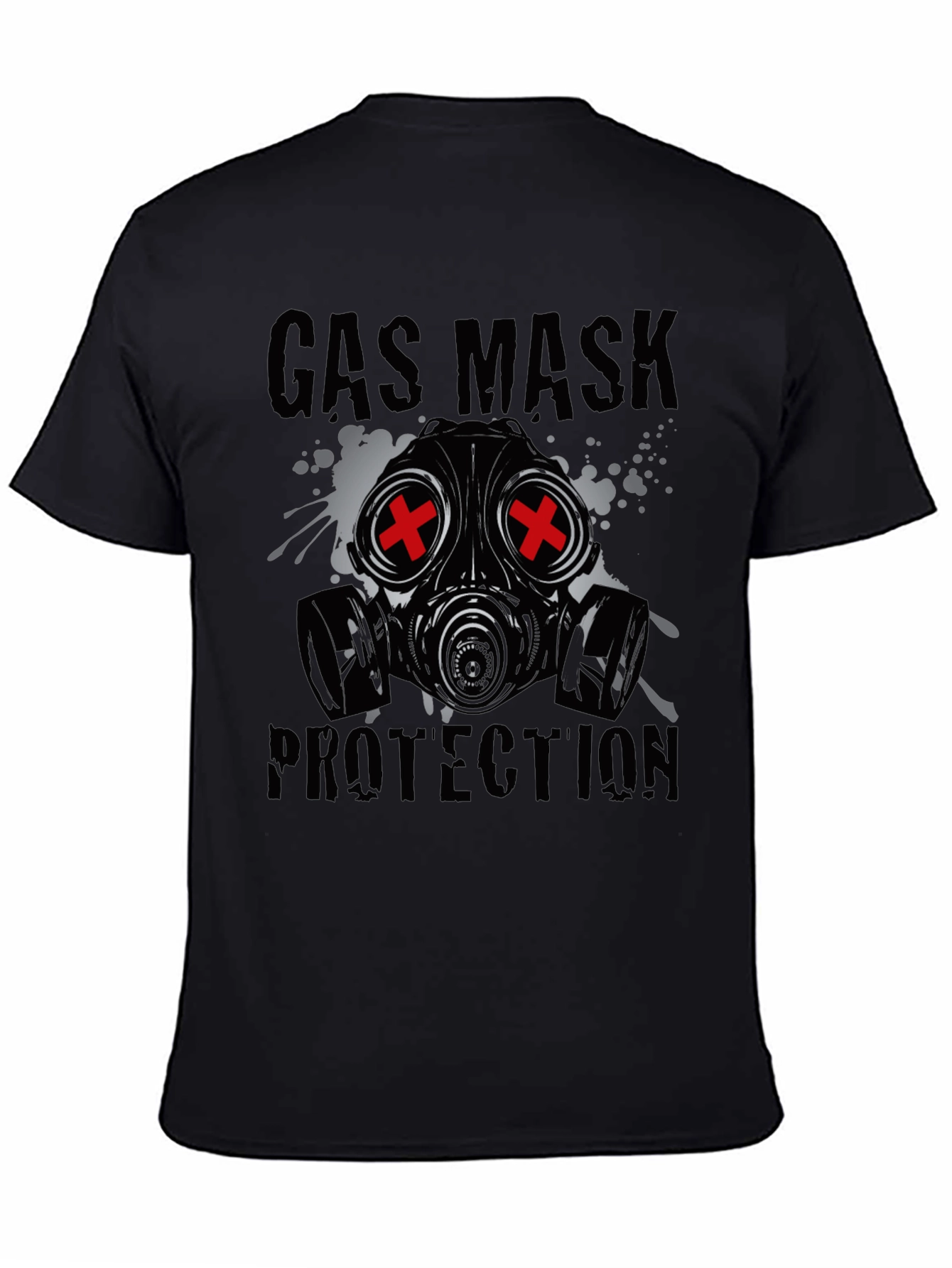 Gas Mask Protection Graphic T-Shirt