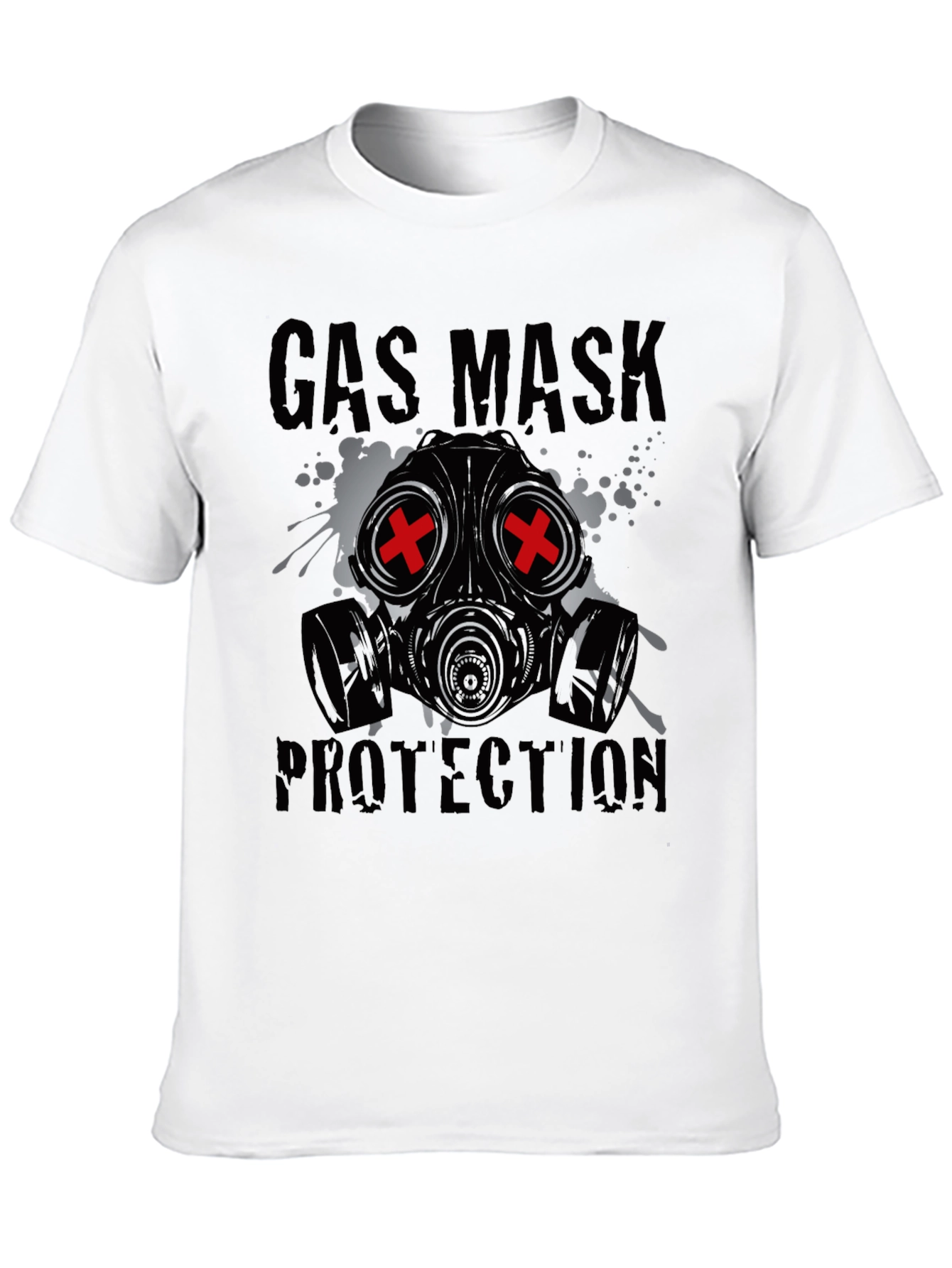 Gas Mask Protection Graphic T-Shirt
