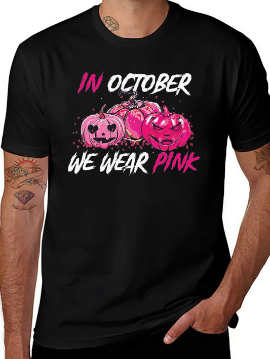 In October We Wear Pink Pumpkin T-Shirt