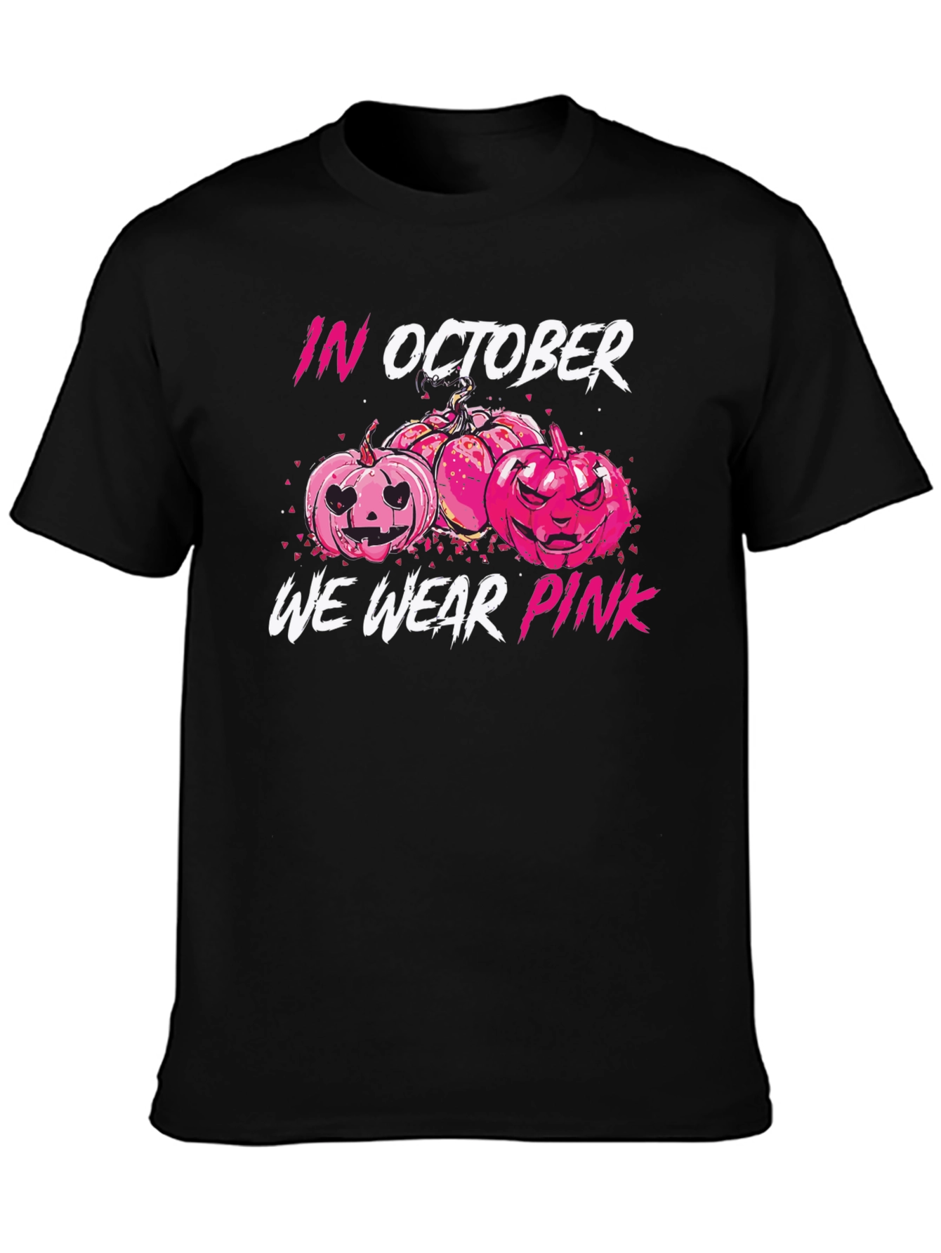 In October We Wear Pink Pumpkin T-Shirt