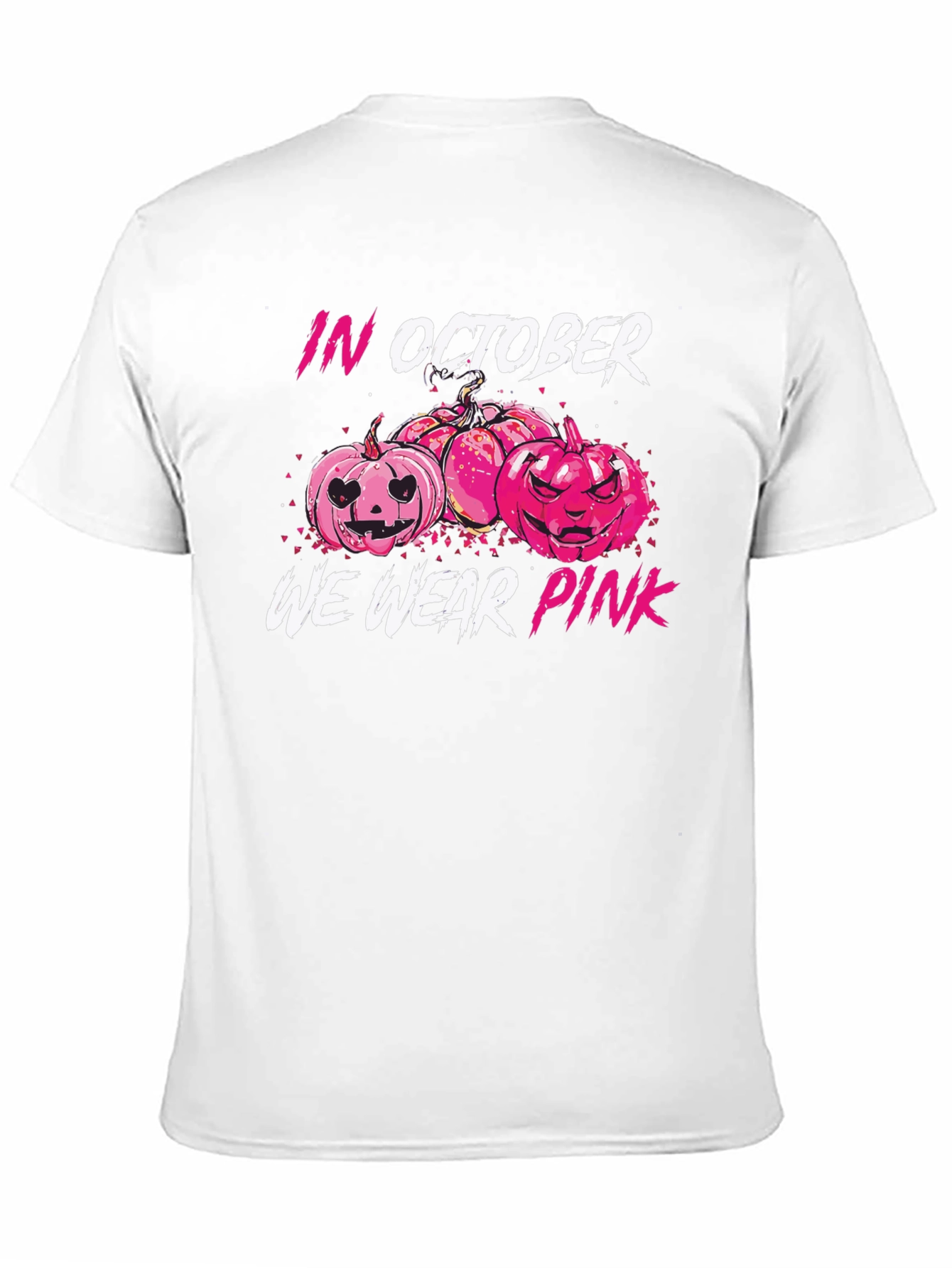 In October We Wear Pink Pumpkin T-Shirt