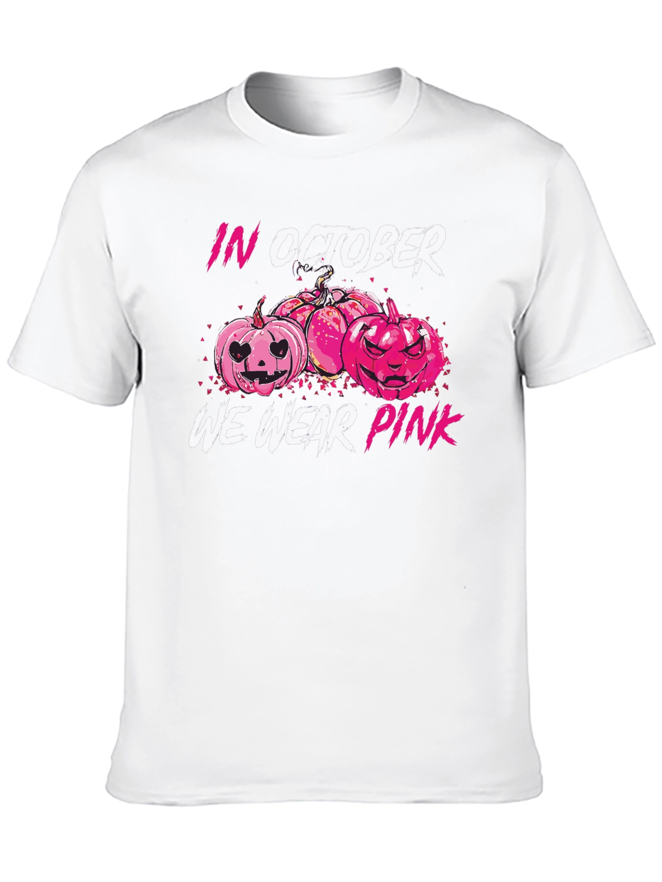 In October We Wear Pink Pumpkin T-Shirt