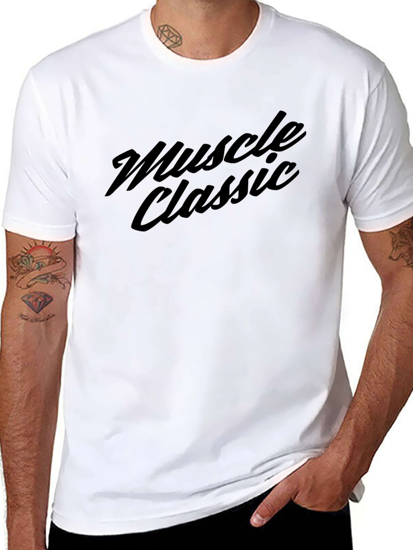 Muscle Classic Graphic Tee - Black