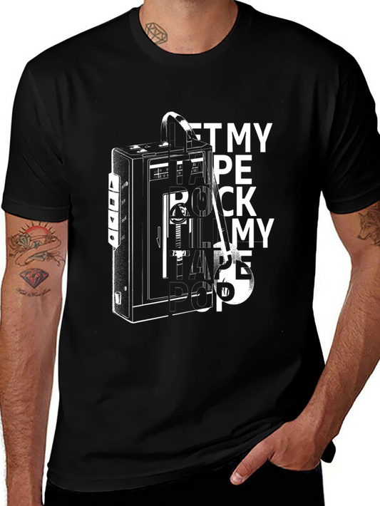 Retro Mixtape T-Shirt: Get My Tape Rock My Beat