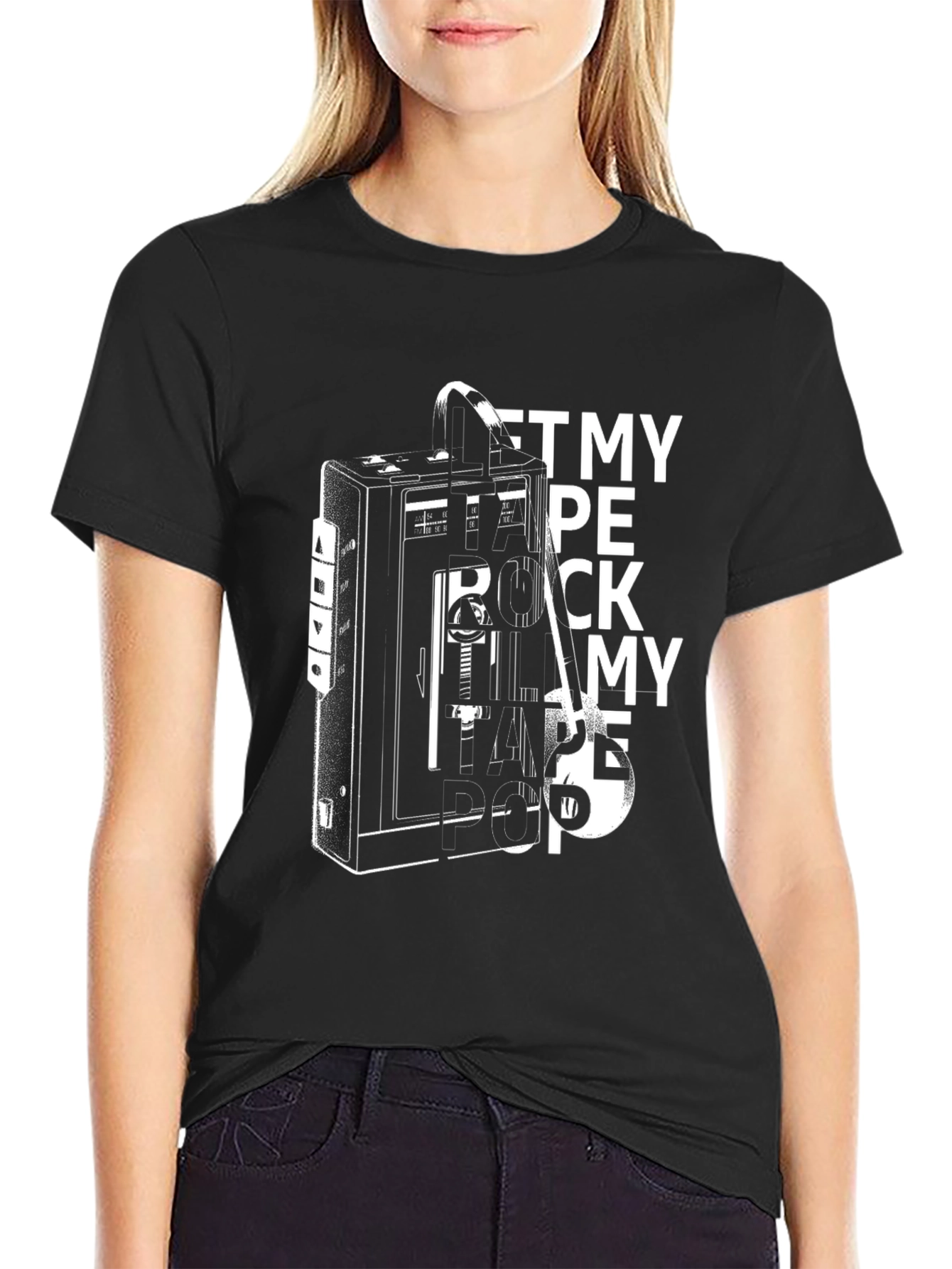 Retro Mixtape T-Shirt: Get My Tape Rock My Beat