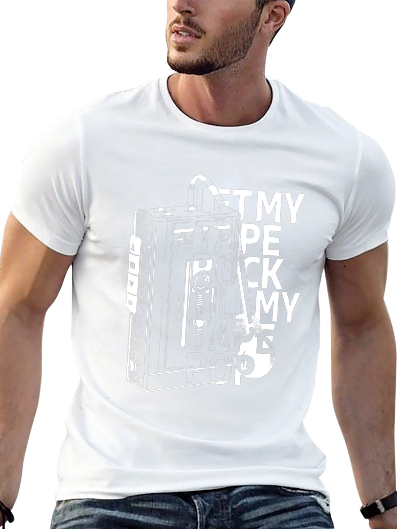 Retro Mixtape T-Shirt: Get My Tape Rock My Beat