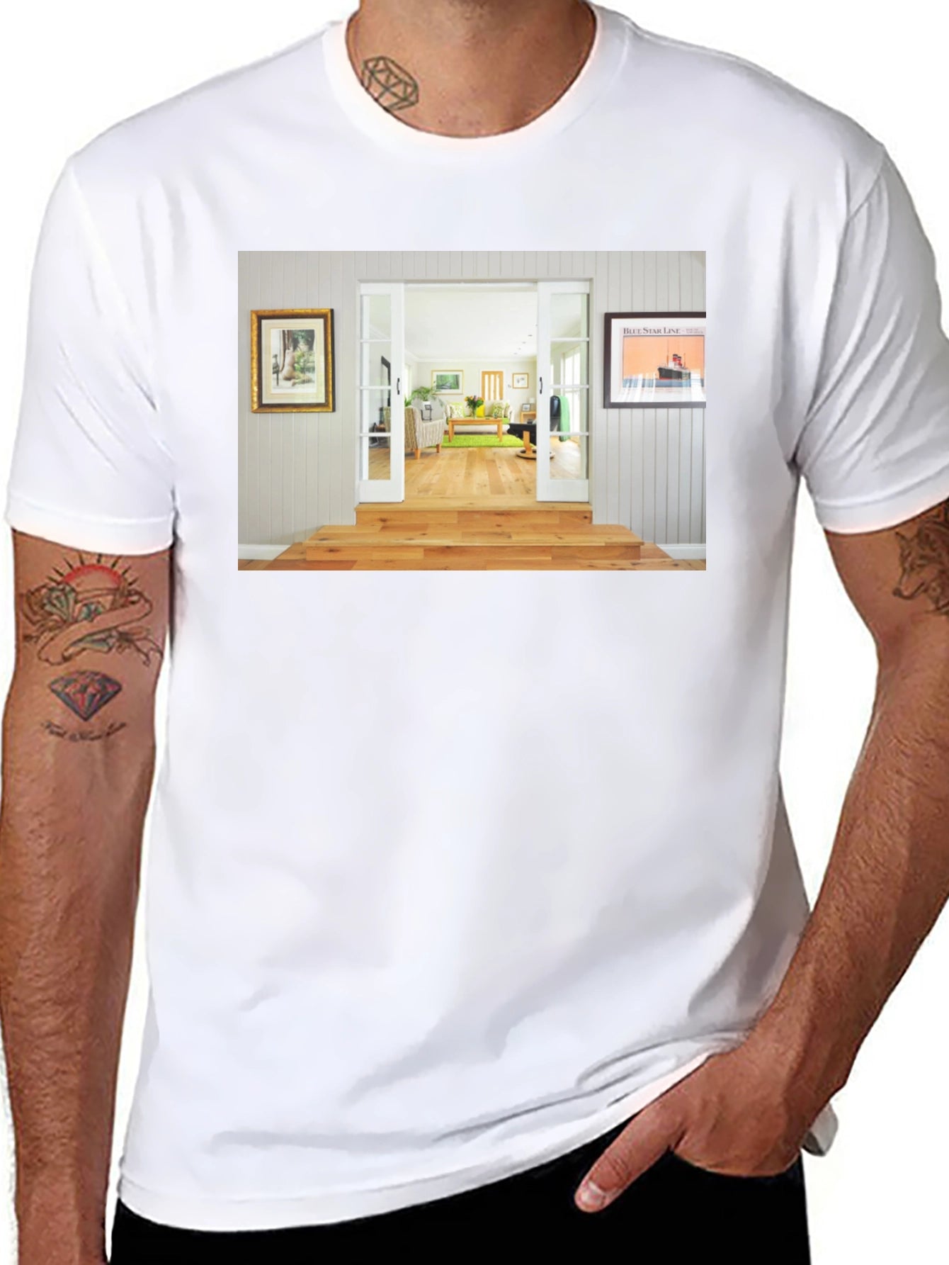 Novelty Interior View Graphic T-Shirt
