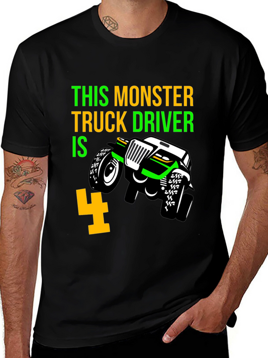 Monster Truck Driver Birthday T-Shirt