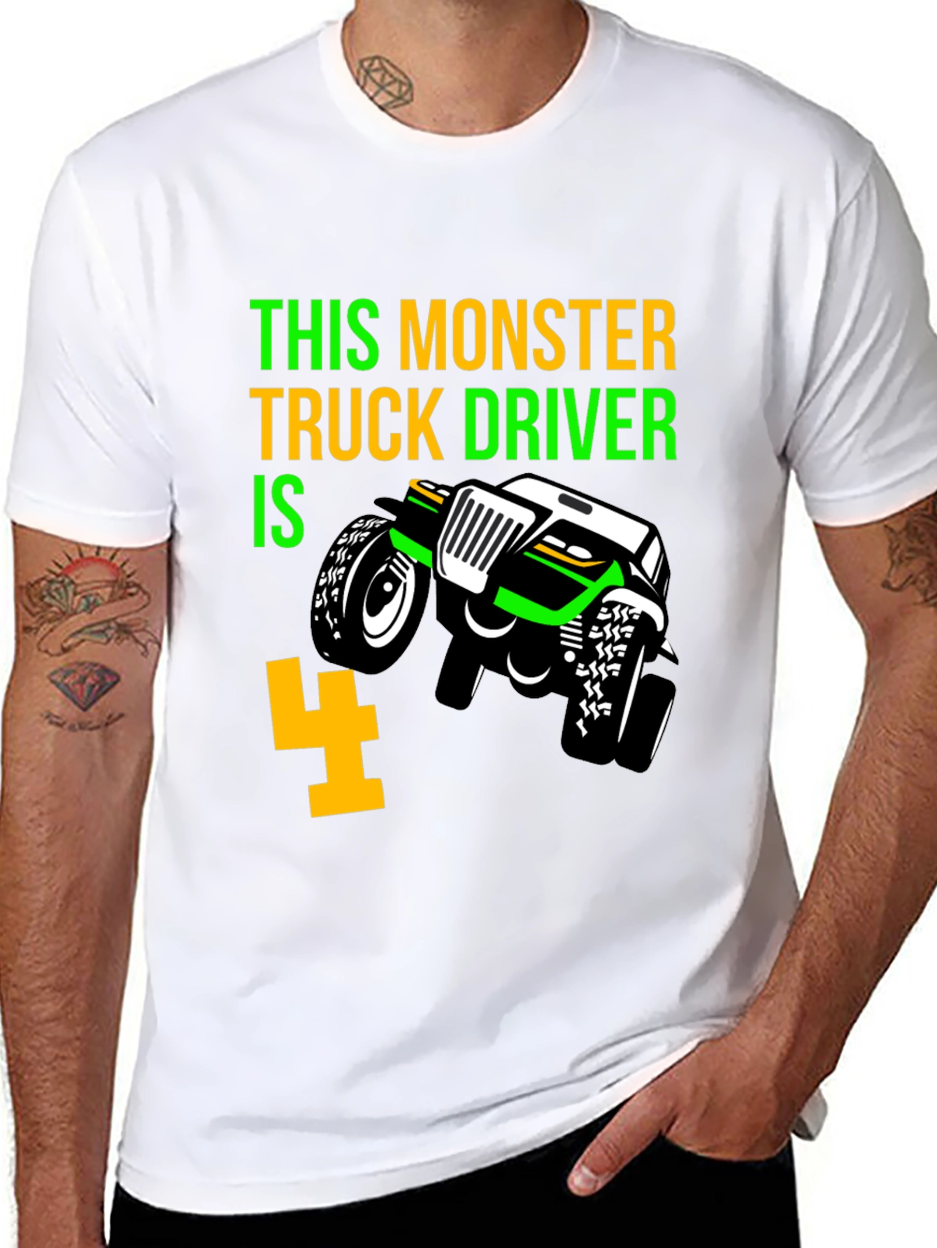 Monster Truck Driver Birthday T-Shirt