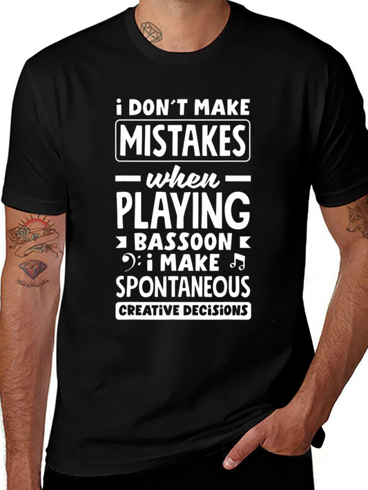 Bassoon Player Spontaneous Decisions Graphic T-Shirt