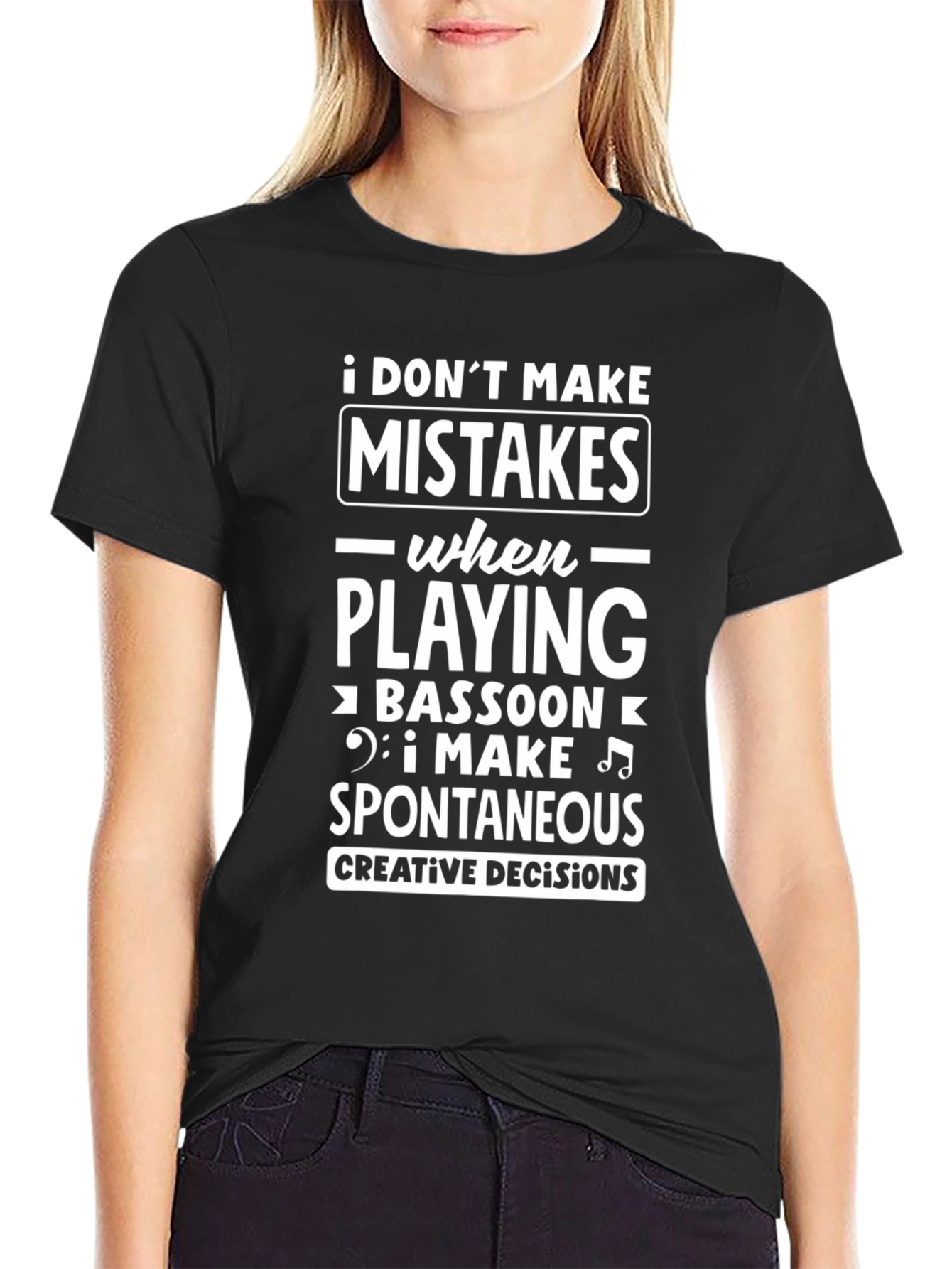 Bassoon Player Spontaneous Decisions Graphic T-Shirt