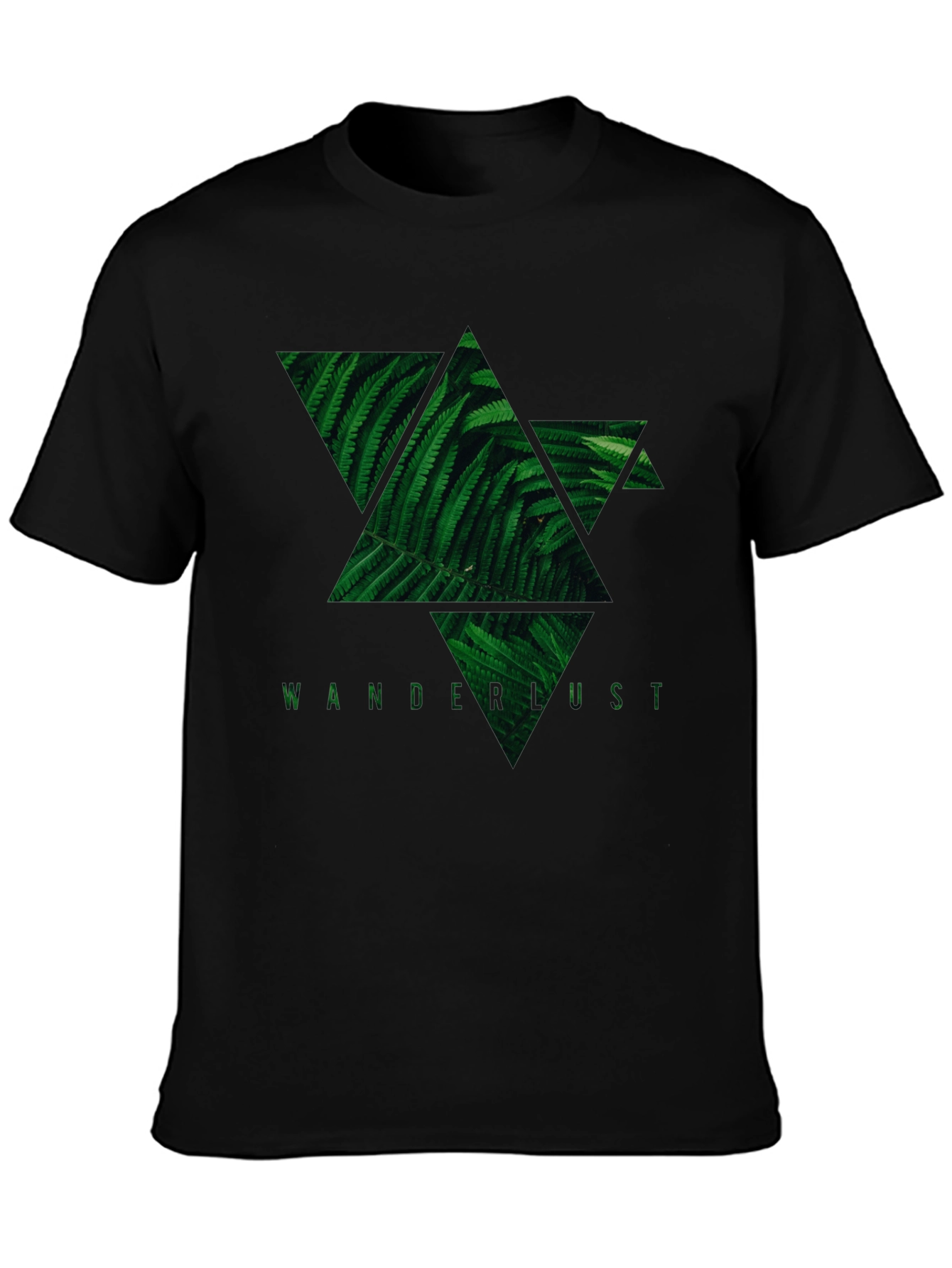 Fern Star Wanderlust Black T-Shirt