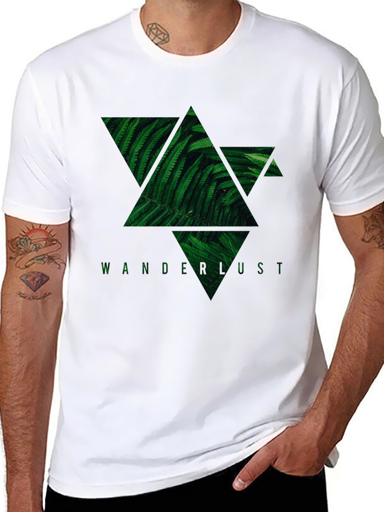 Fern Star Wanderlust Black T-Shirt