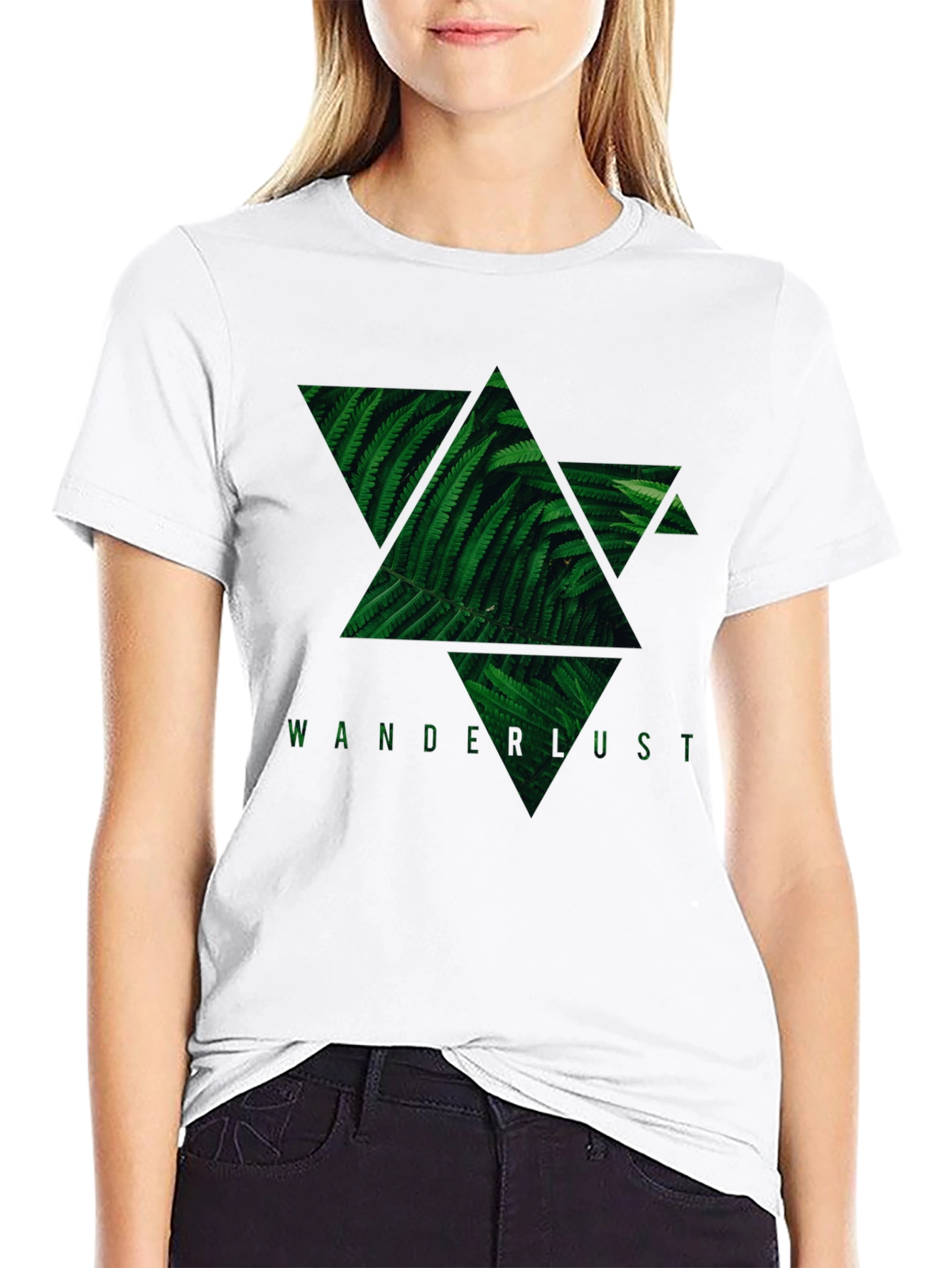 Fern Star Wanderlust Black T-Shirt
