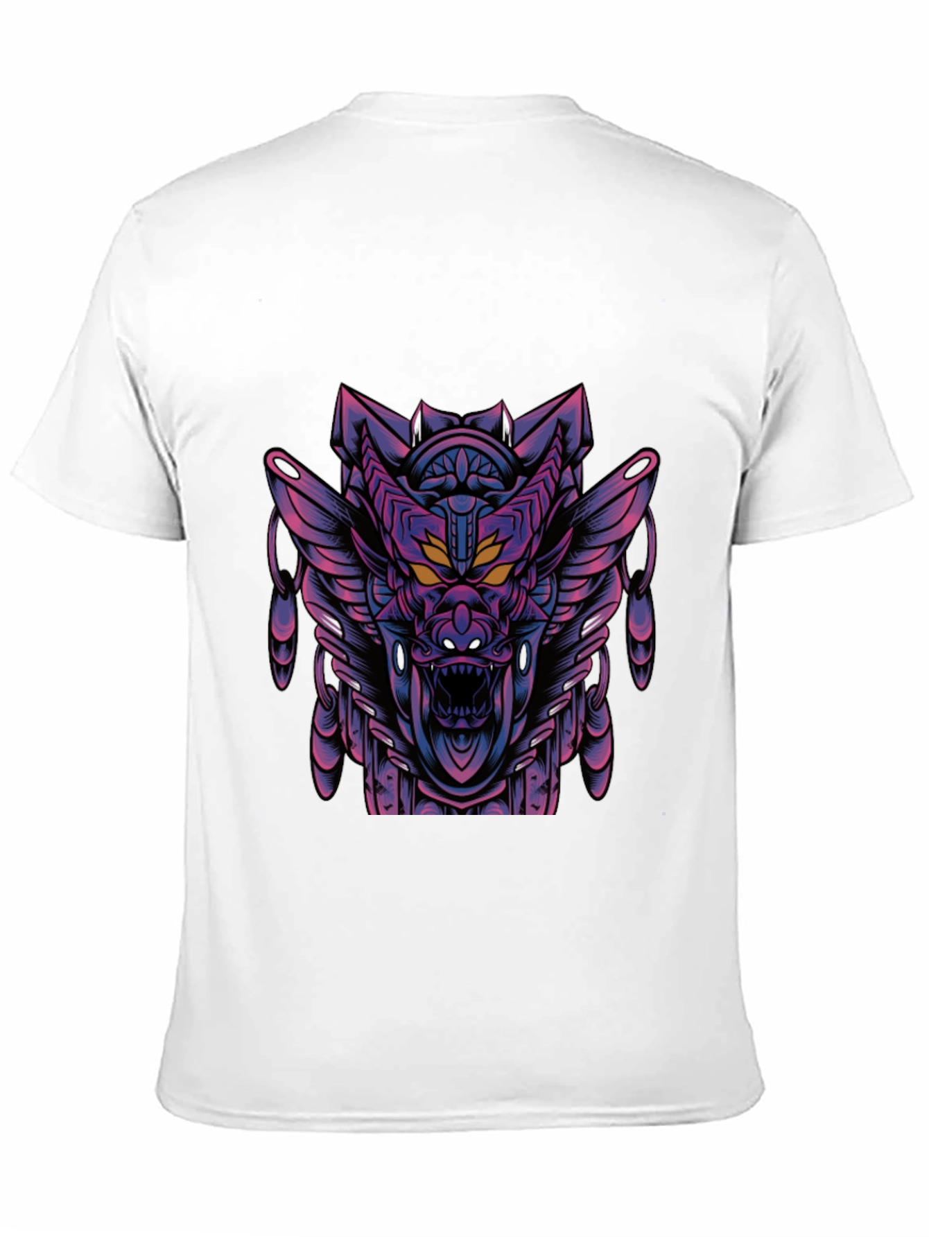 Cyberpunk Dragon Graphic Tee - Dark Style