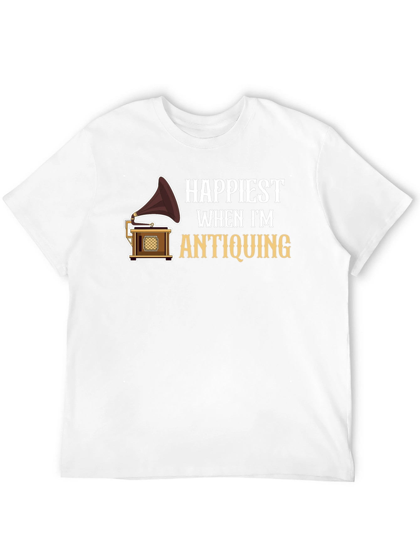 Happiest When Im Antiquing Graphic T-Shirt