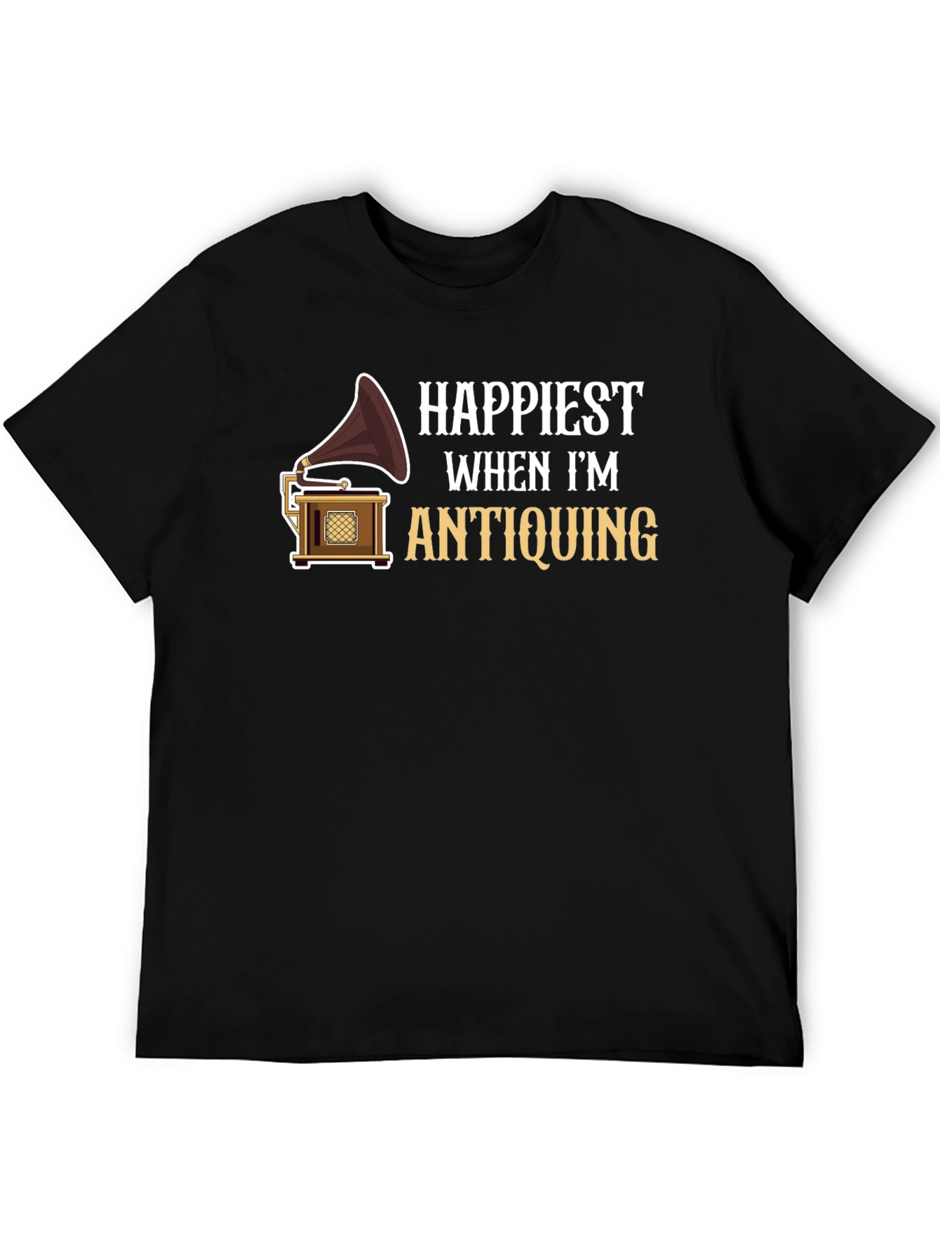 Happiest When Im Antiquing Graphic T-Shirt