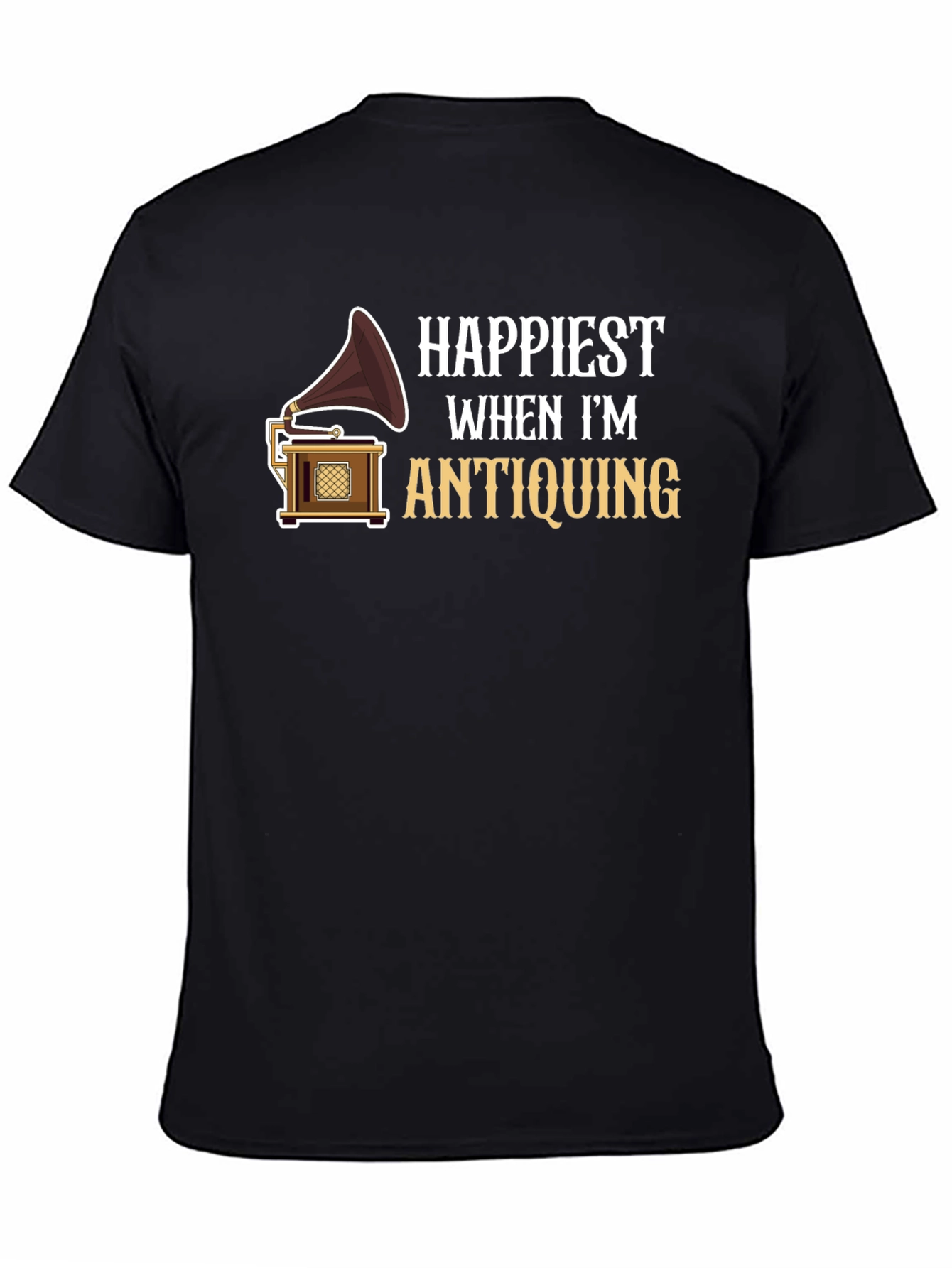 Happiest When Im Antiquing Graphic T-Shirt