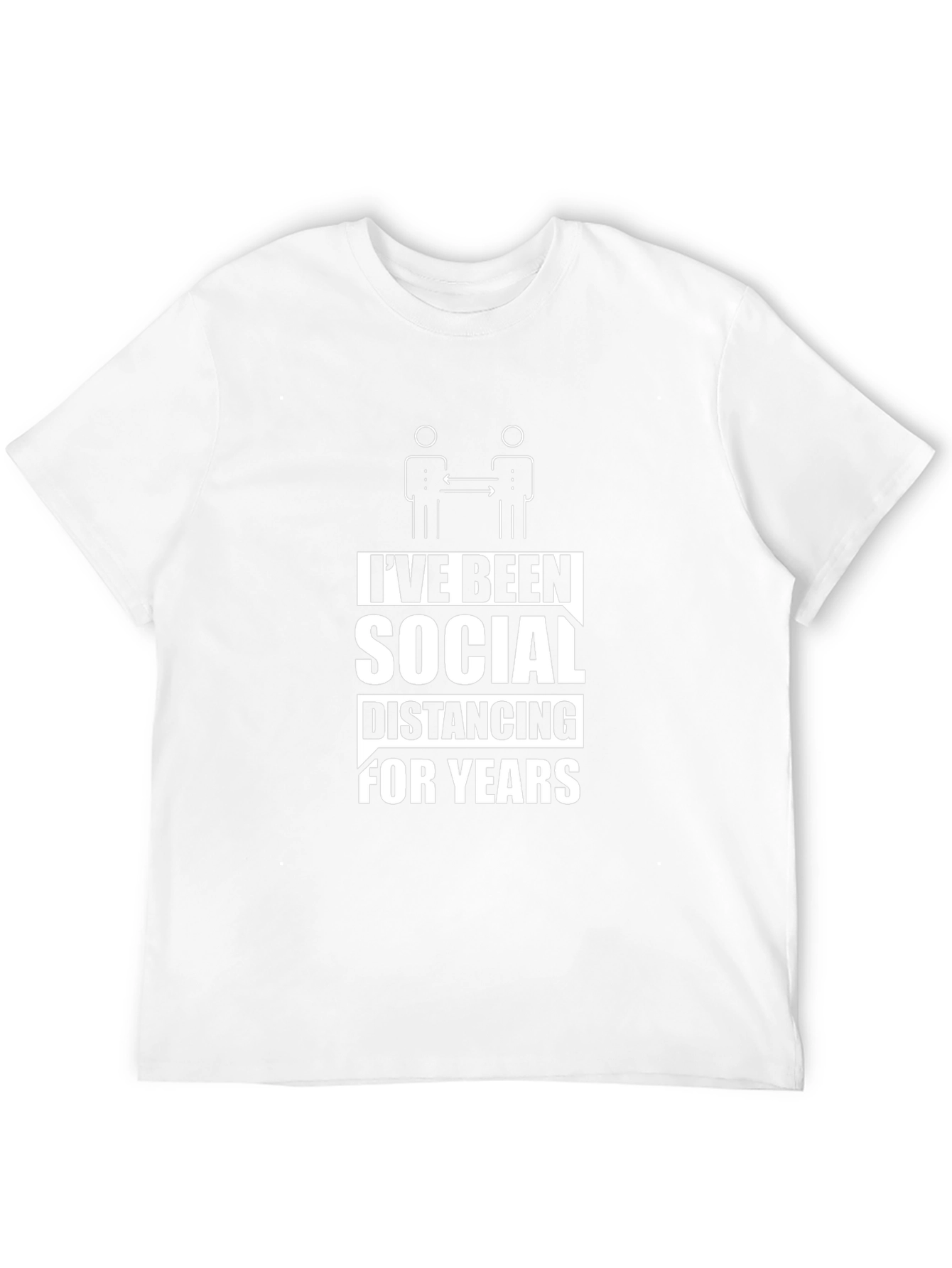 Ive Been Social Distancing T-Shirt - Black Cotton Tee