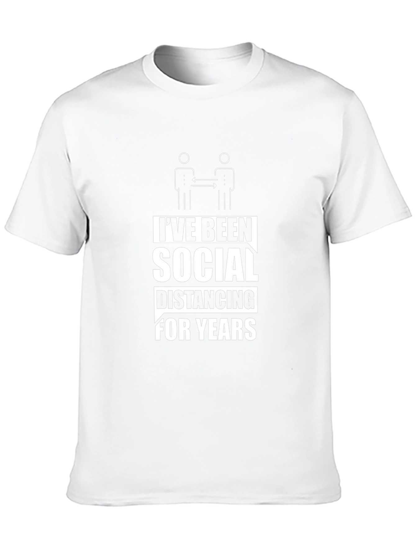 Ive Been Social Distancing T-Shirt - Black Cotton Tee