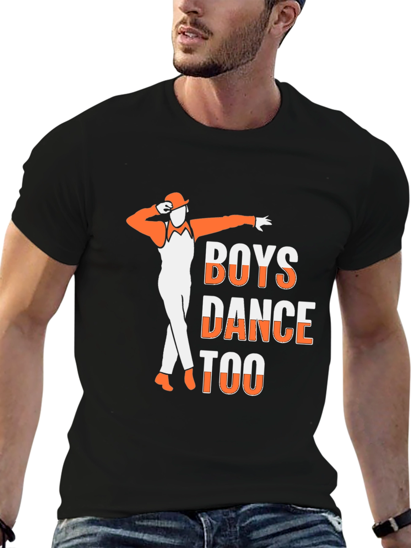 Boys Dance Too T-Shirt - Cool Graphic Tee
