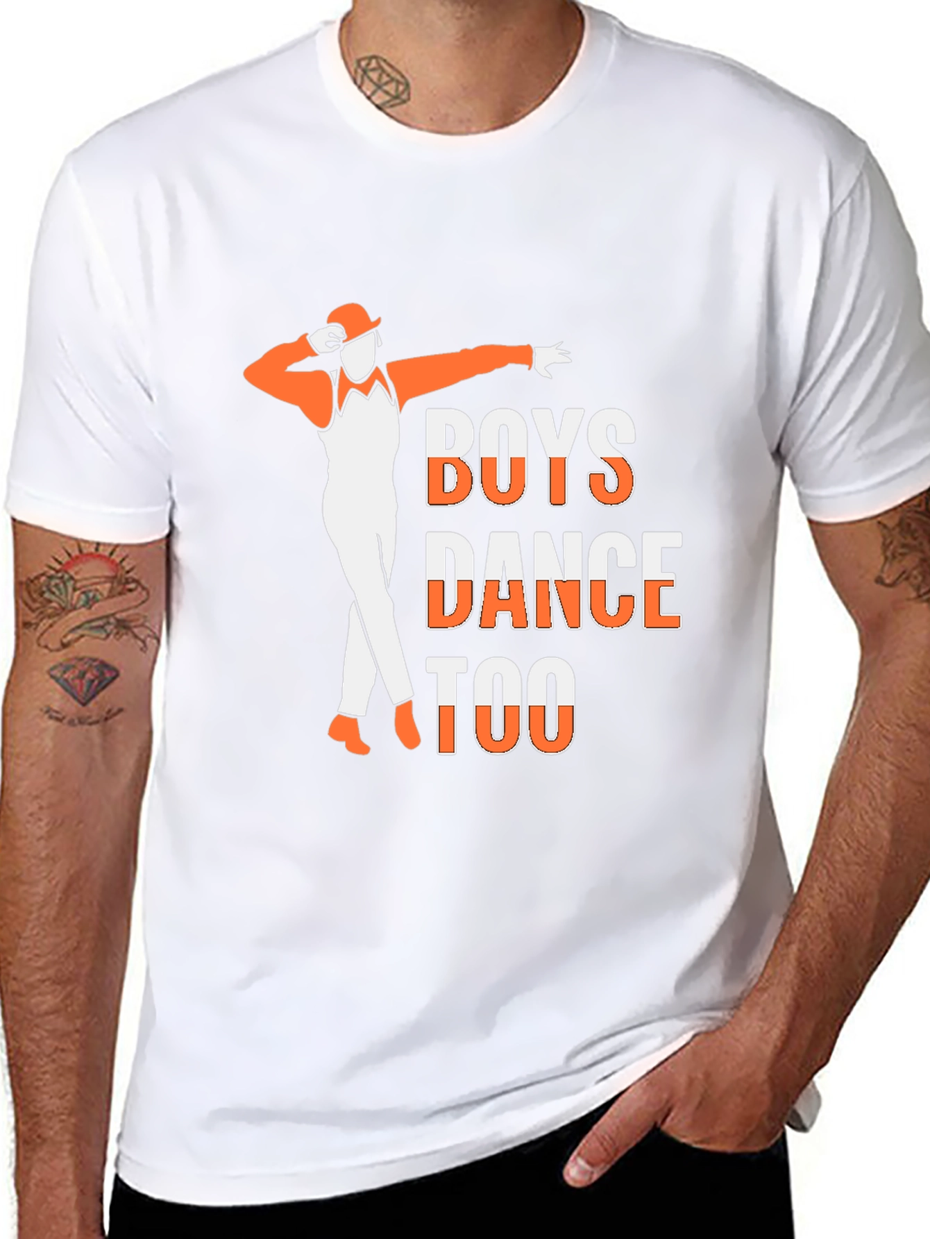 Boys Dance Too T-Shirt - Cool Graphic Tee