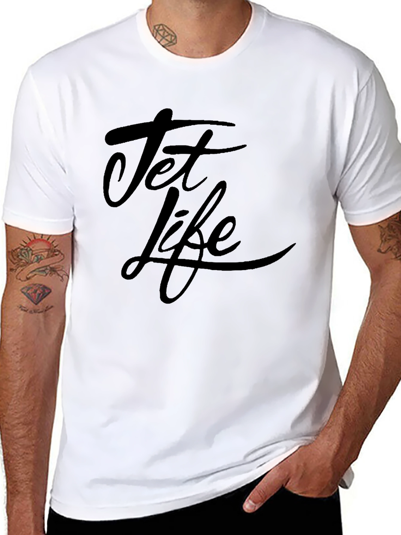 Jet Life Black T-Shirt - Casual Style