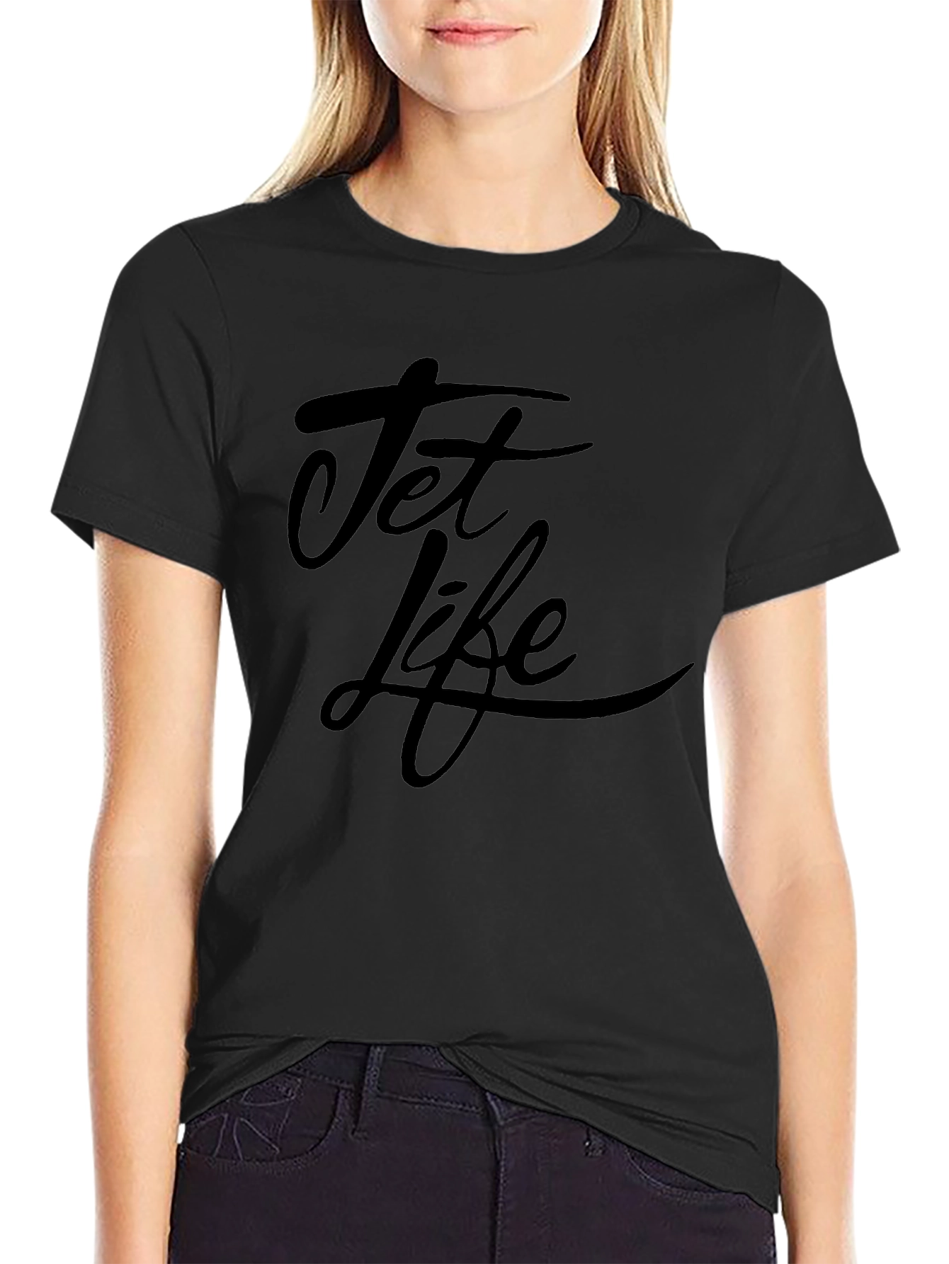 Jet Life Black T-Shirt - Casual Style